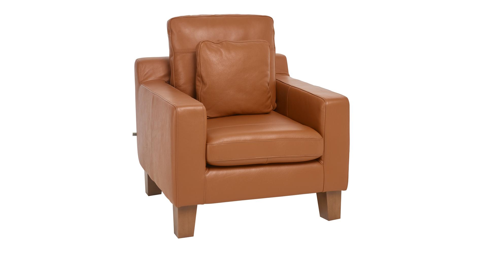 Dfs brown leather deals chair