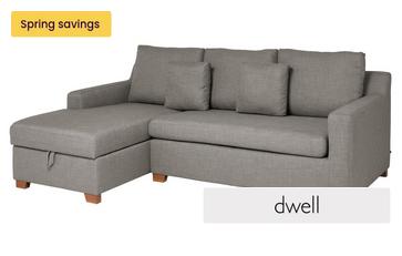 Patet Left Hand Facing Chaise End Storage Sofa Bed