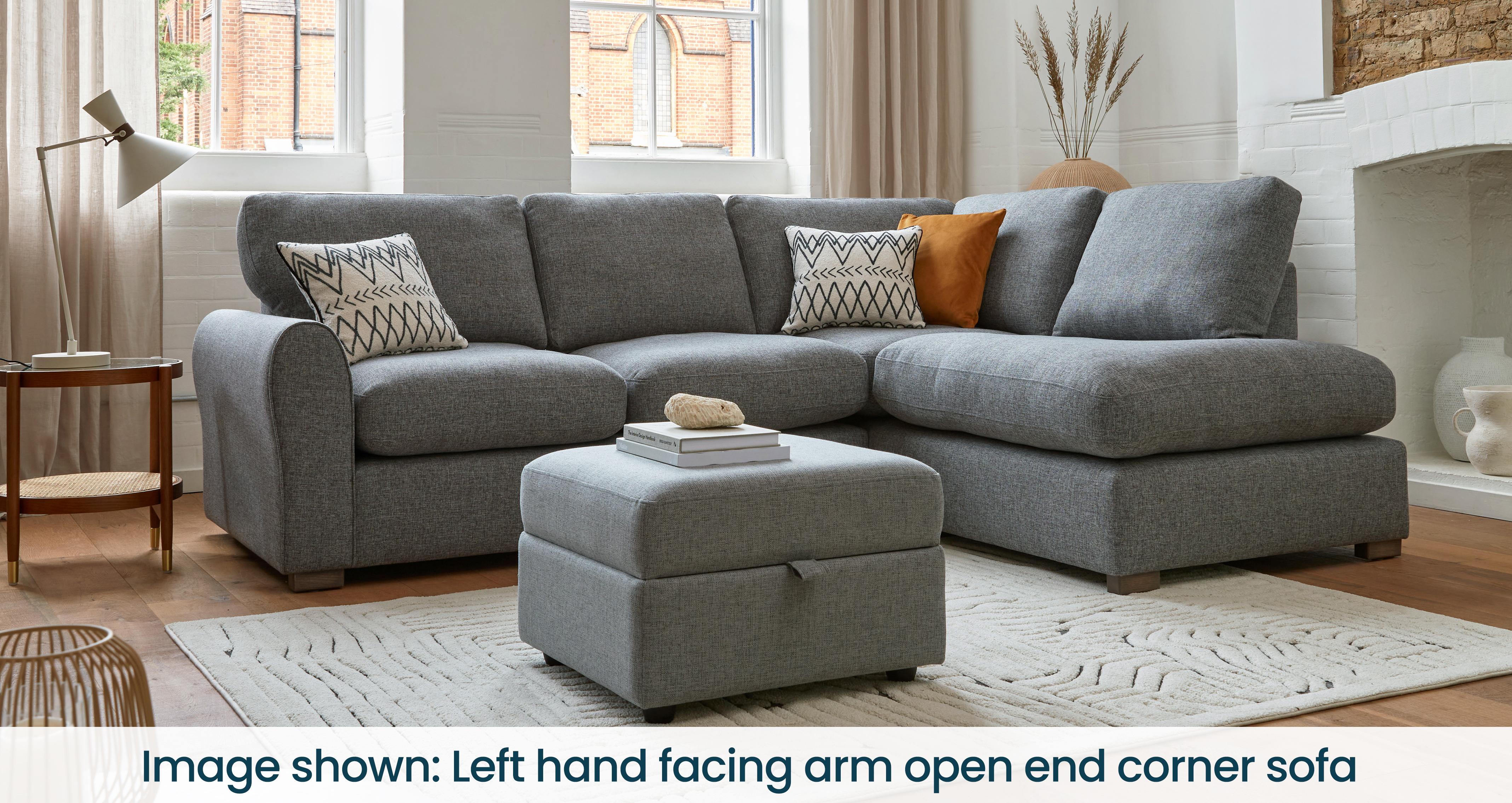 Corner Sofas Dfs Seater Grey Sofa Ludo Right Hand Facing Seater