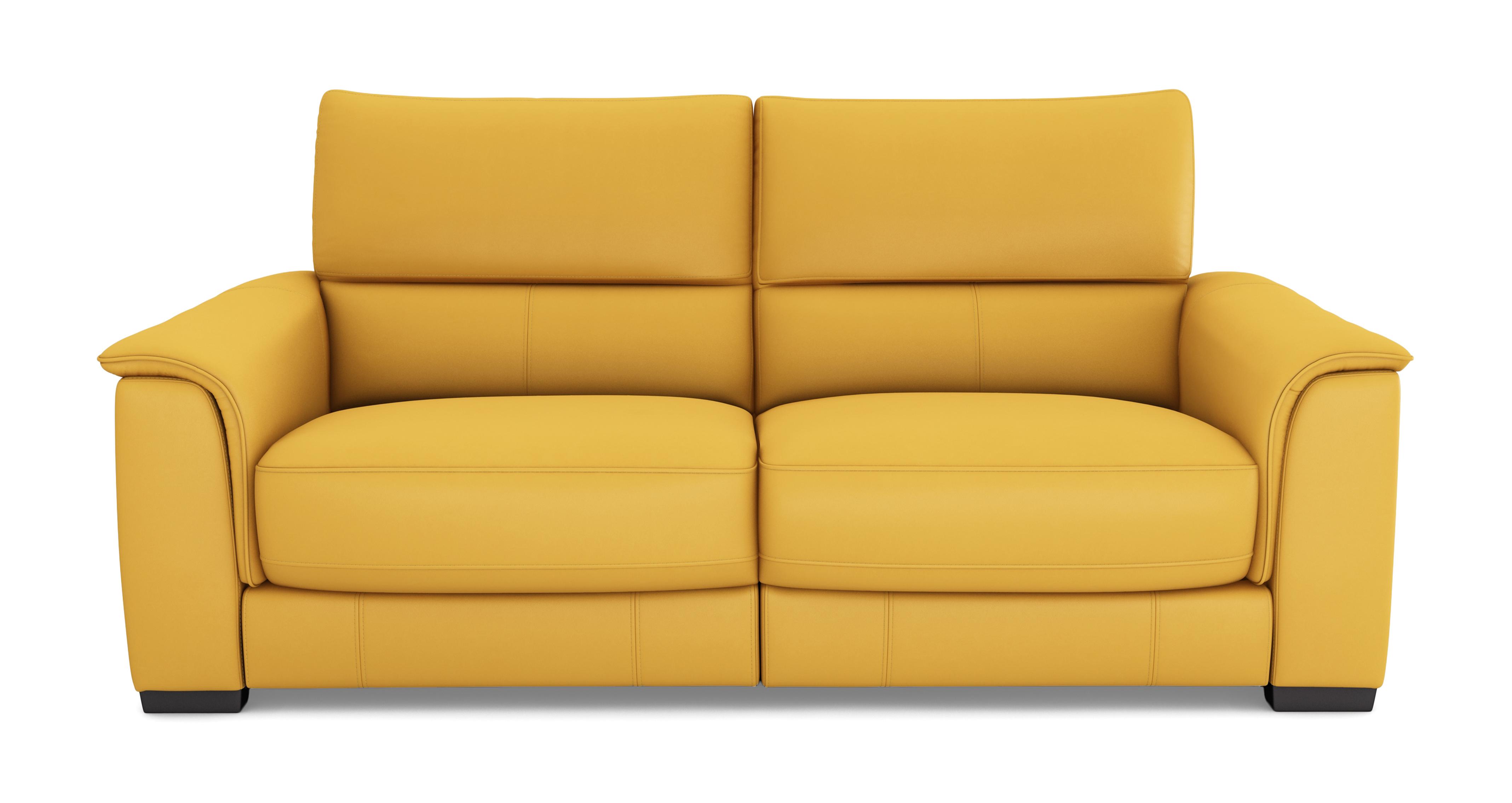 Leather 3 Seater Memory Power Recliner and Headrest