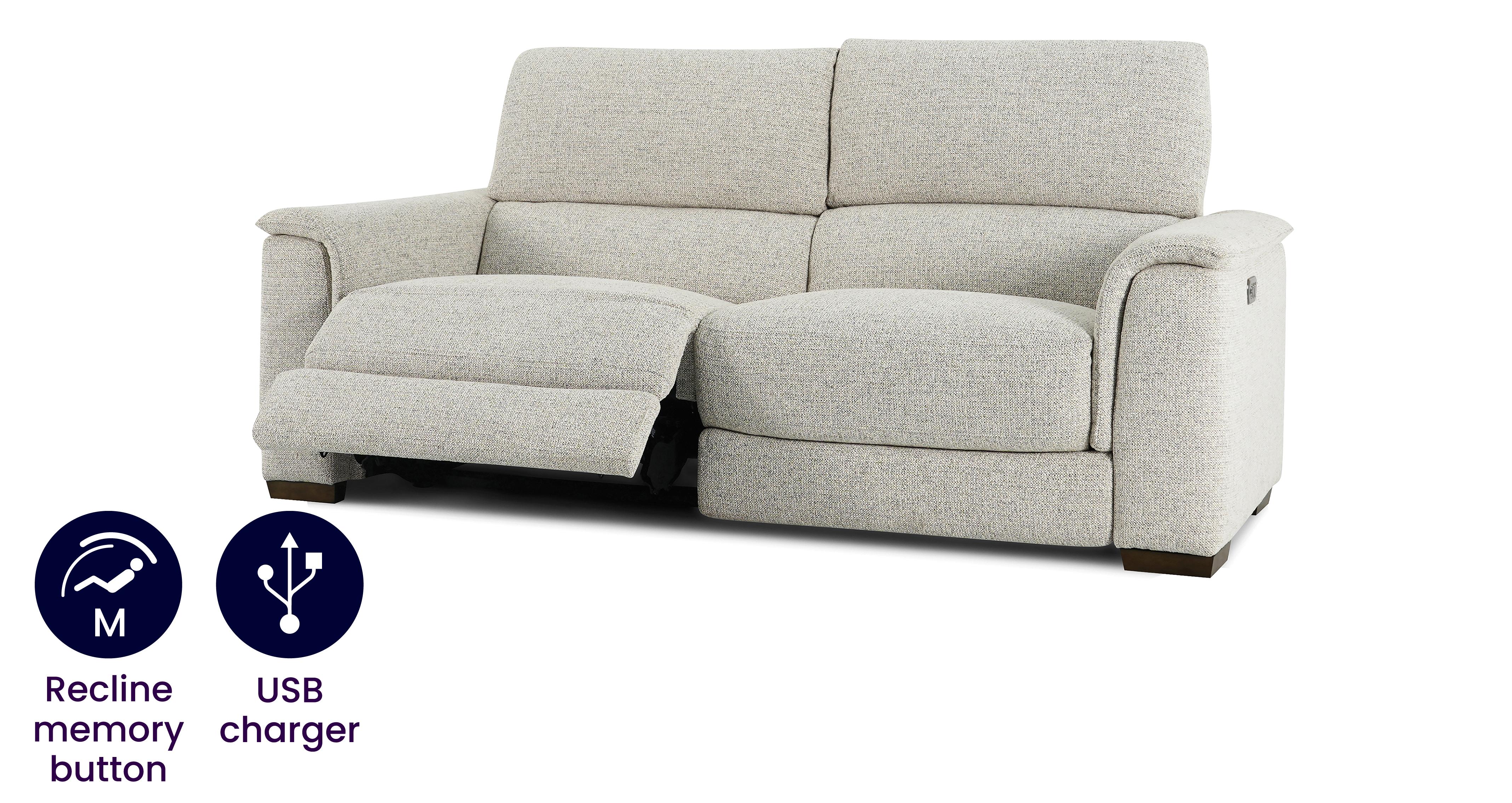3 Seater Memory Power Recliner and Headrest
