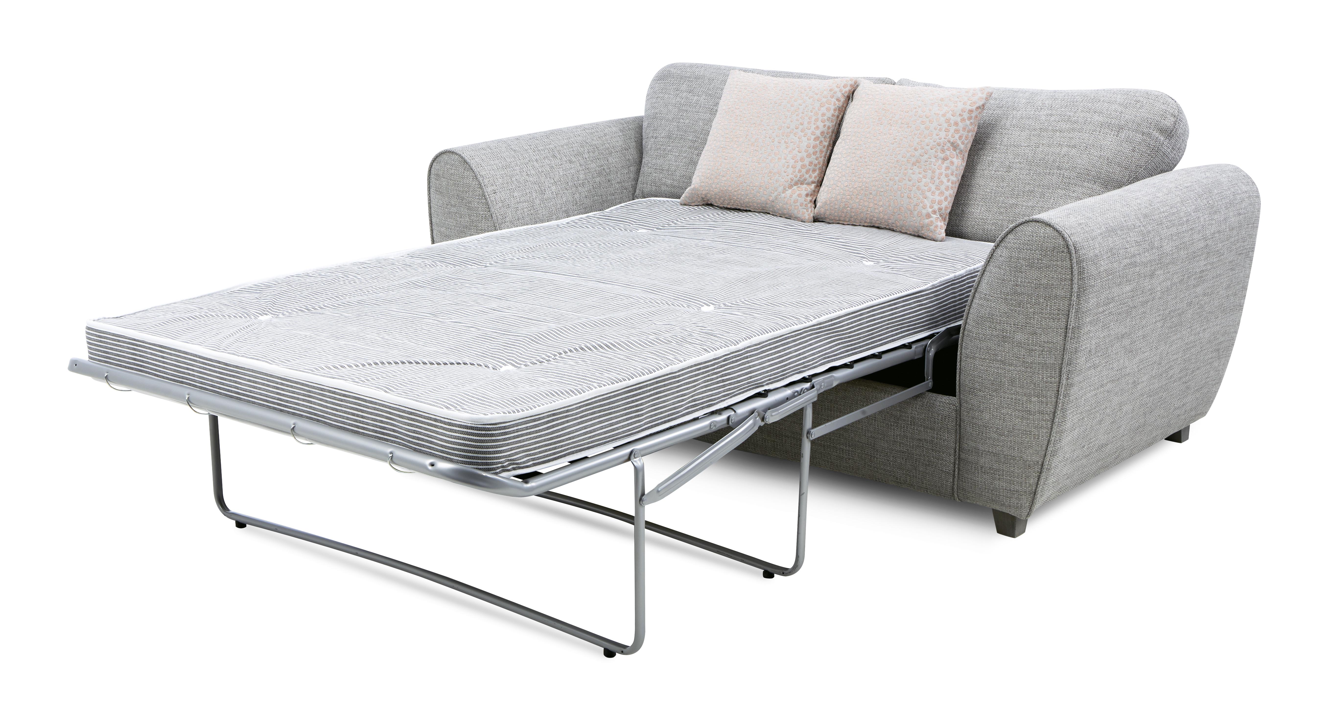 DFS Formal Back Large 2 Seater Deluxe Sofa Bed Selway Fabric