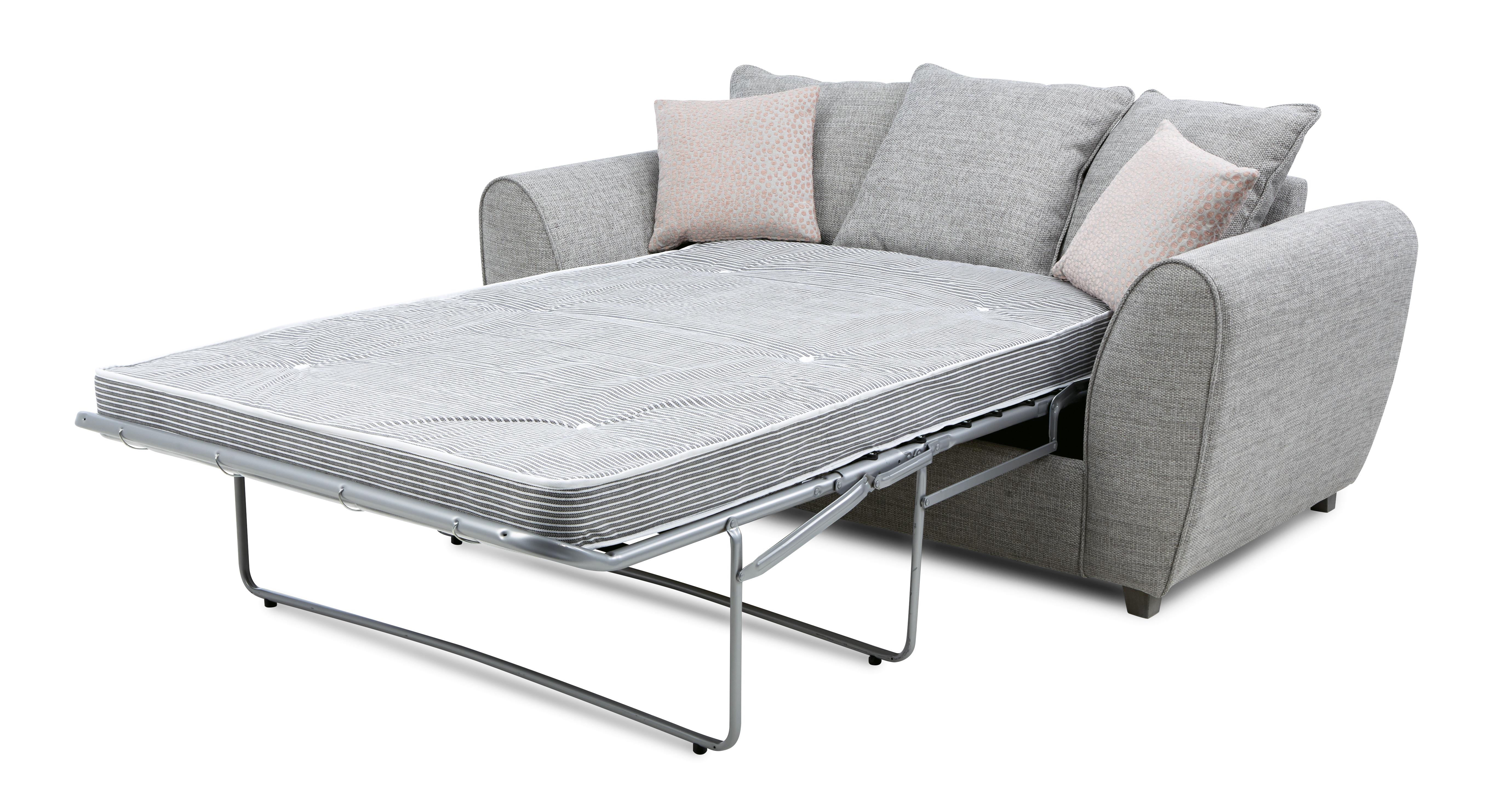 DFS Pillow Back Large 2 Seater Deluxe Sofa Bed Selway Fabric