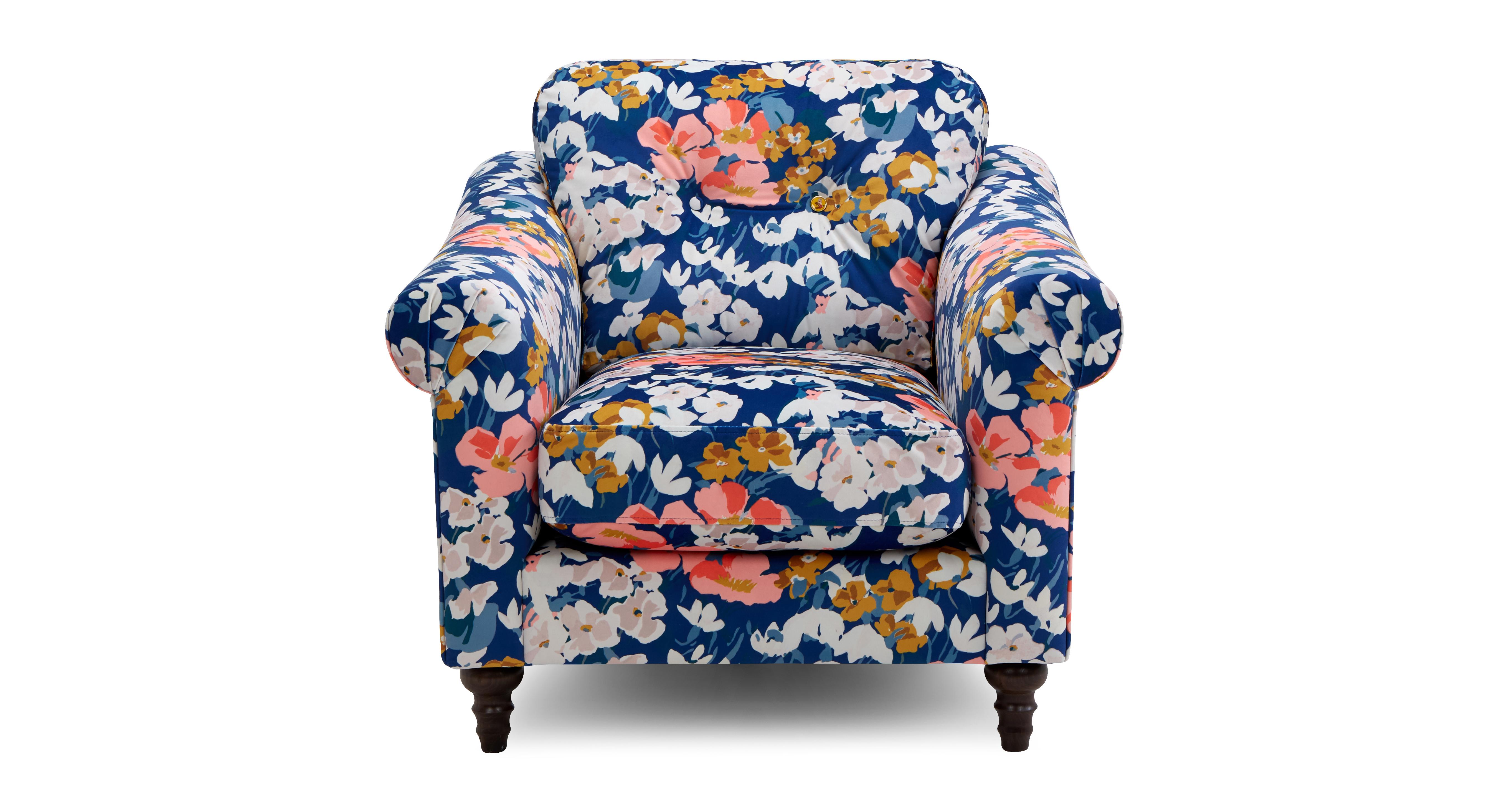 Floral armchair best sale