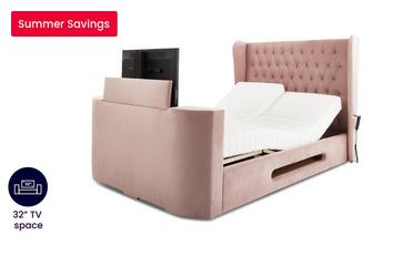 Double TV Adjustable Bedframe With Dreamatic Mattress