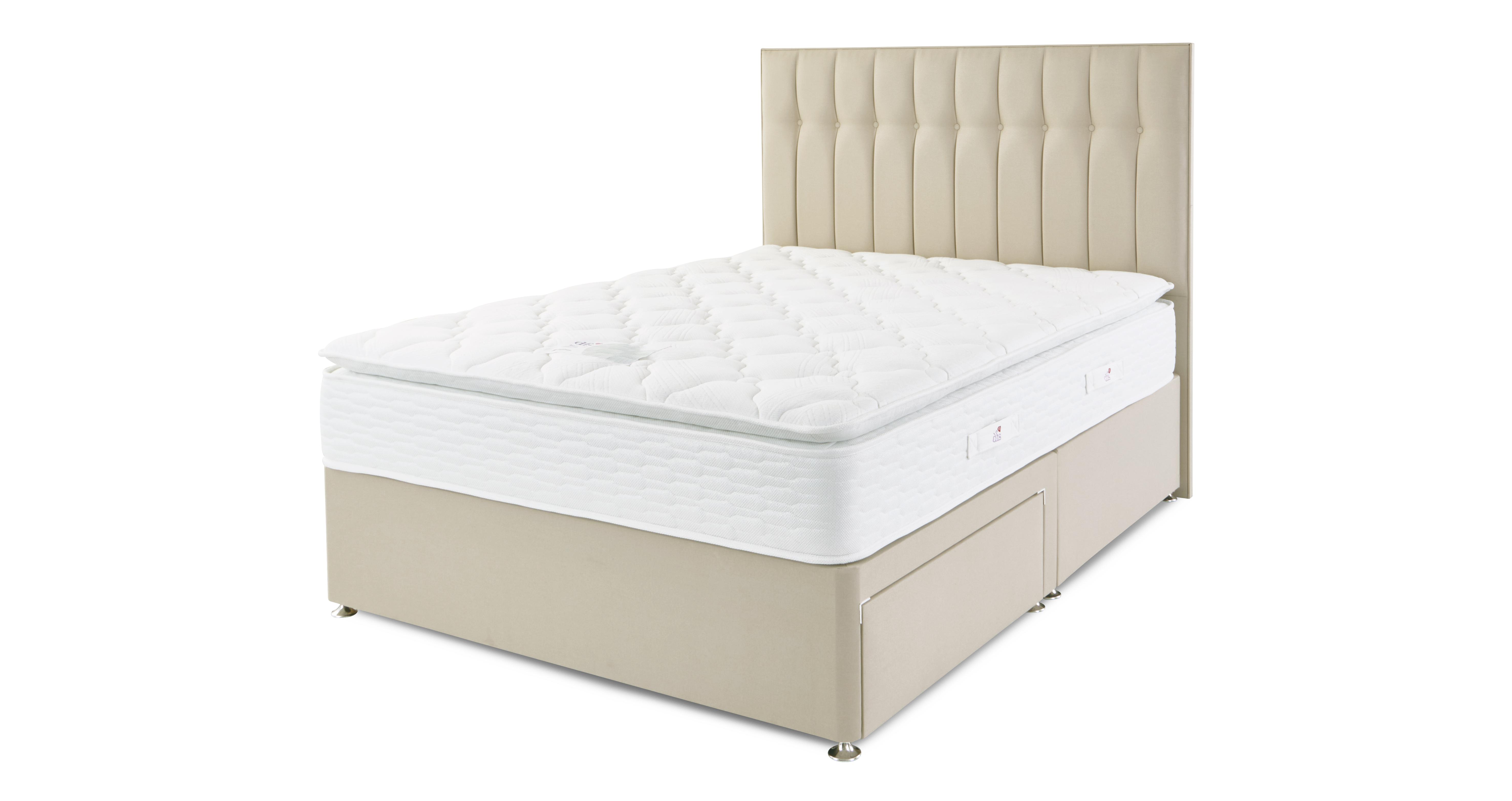 King 2 Drawer Divan, Mattress and Headboard Bundle