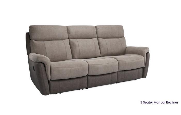 Astwick 3 Seater Manual Recliner Dfs, Paloma 3 Seater Black Leather Manual Reclining Sofa