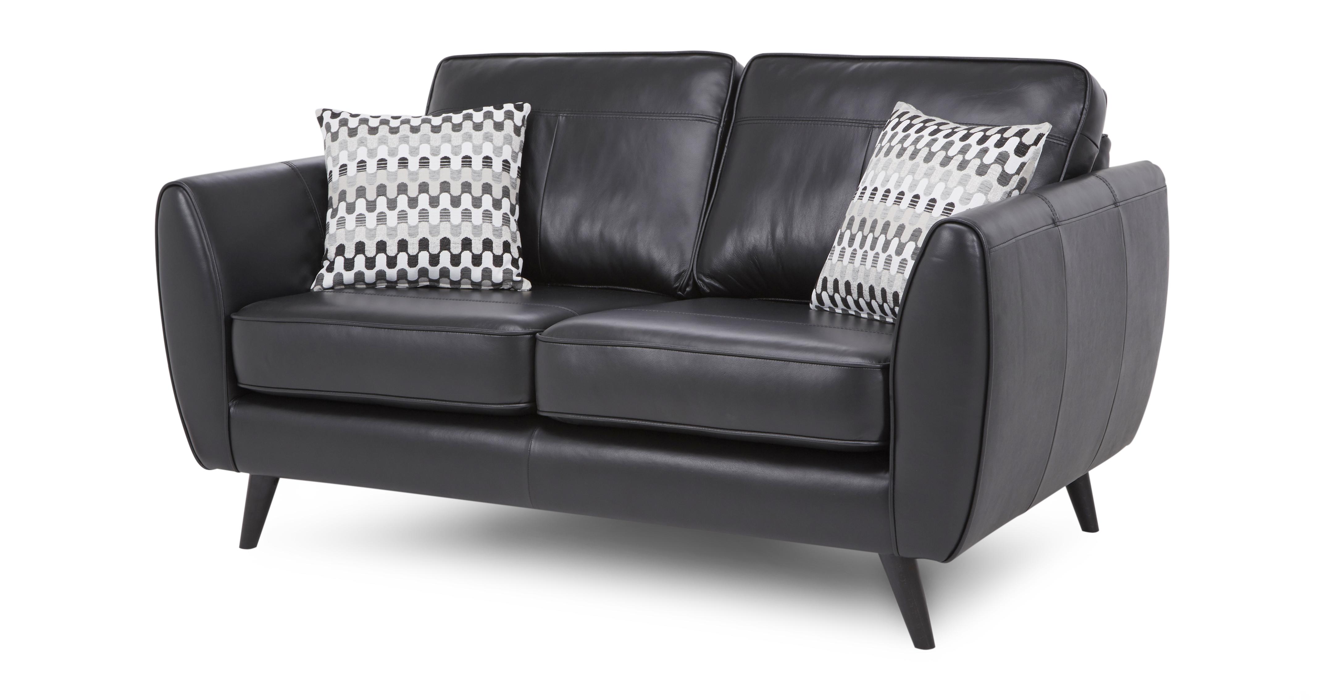 Dfs 2 seater 2024 leather sofa