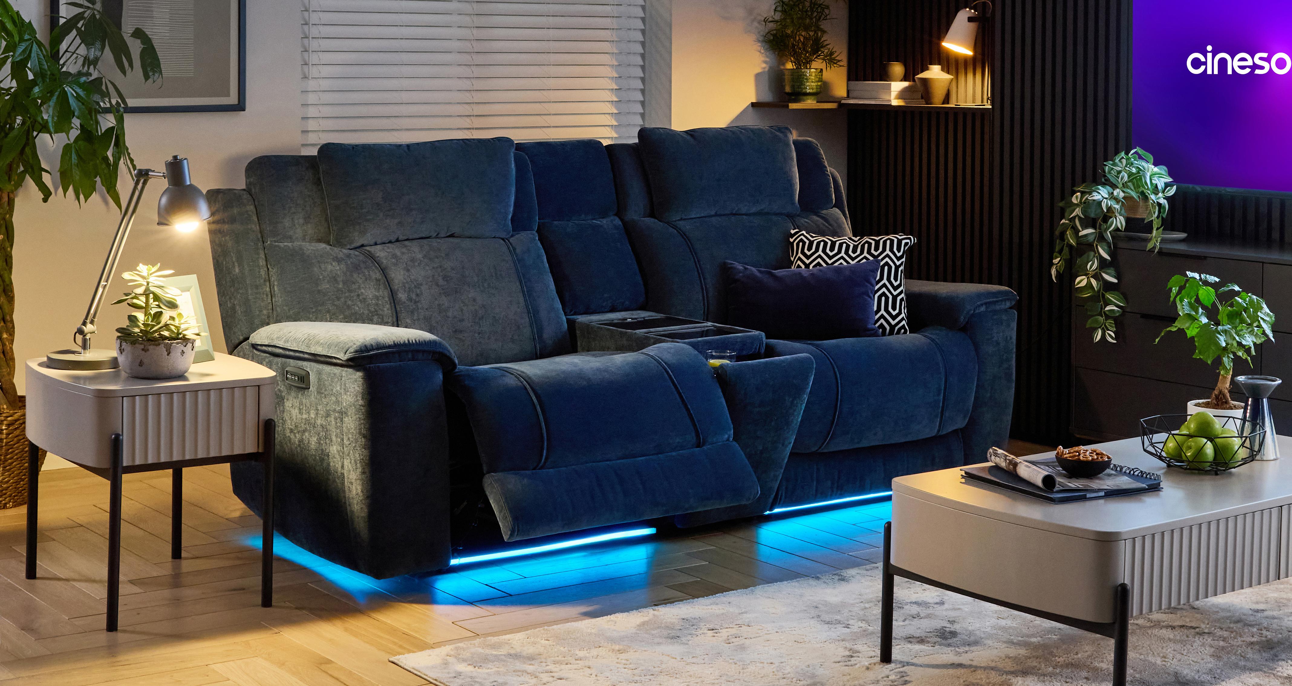 Aventra Power Recliner Chair in Hesper Midnight