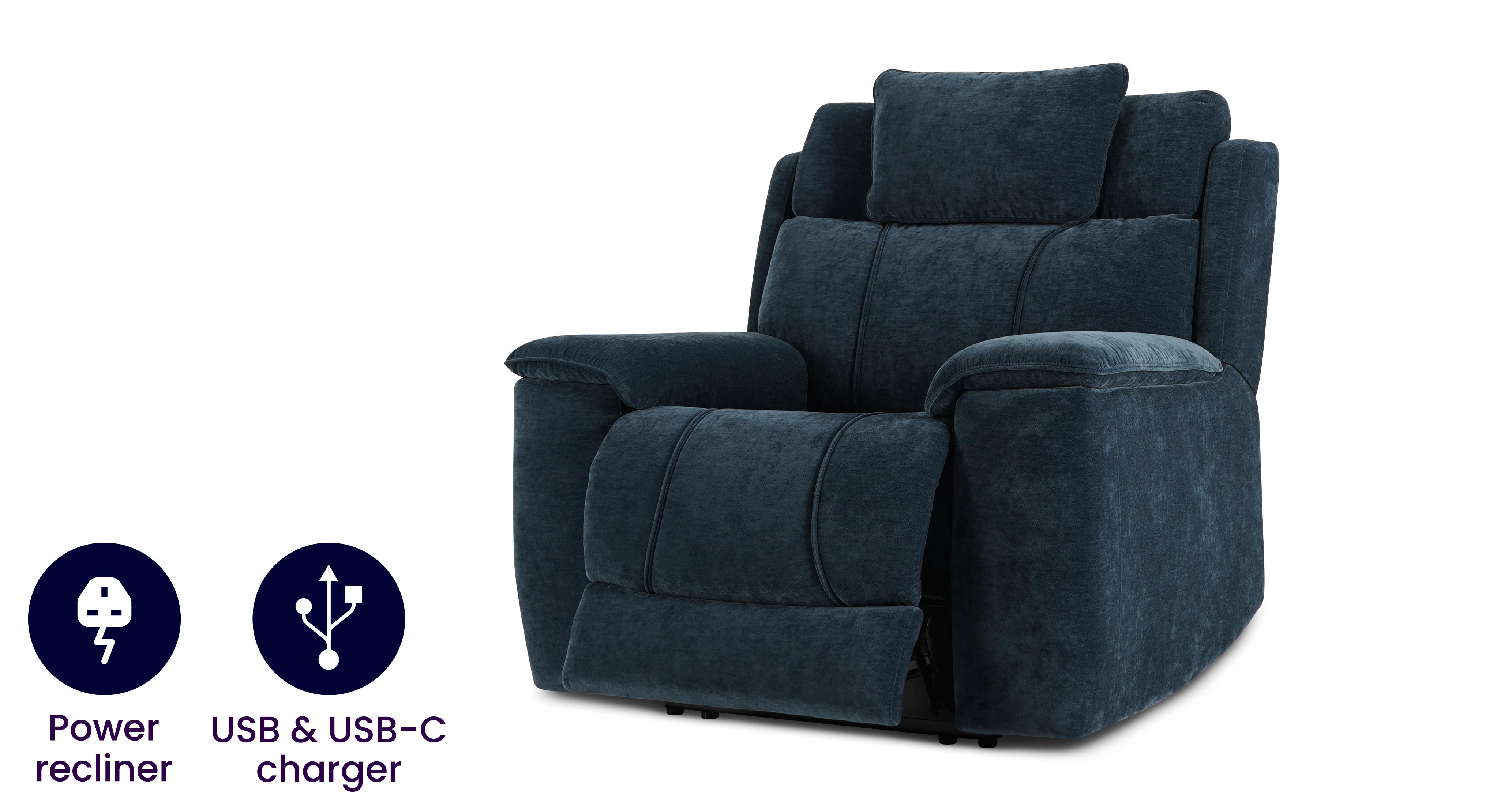 Power Lumbar Recliner Chair