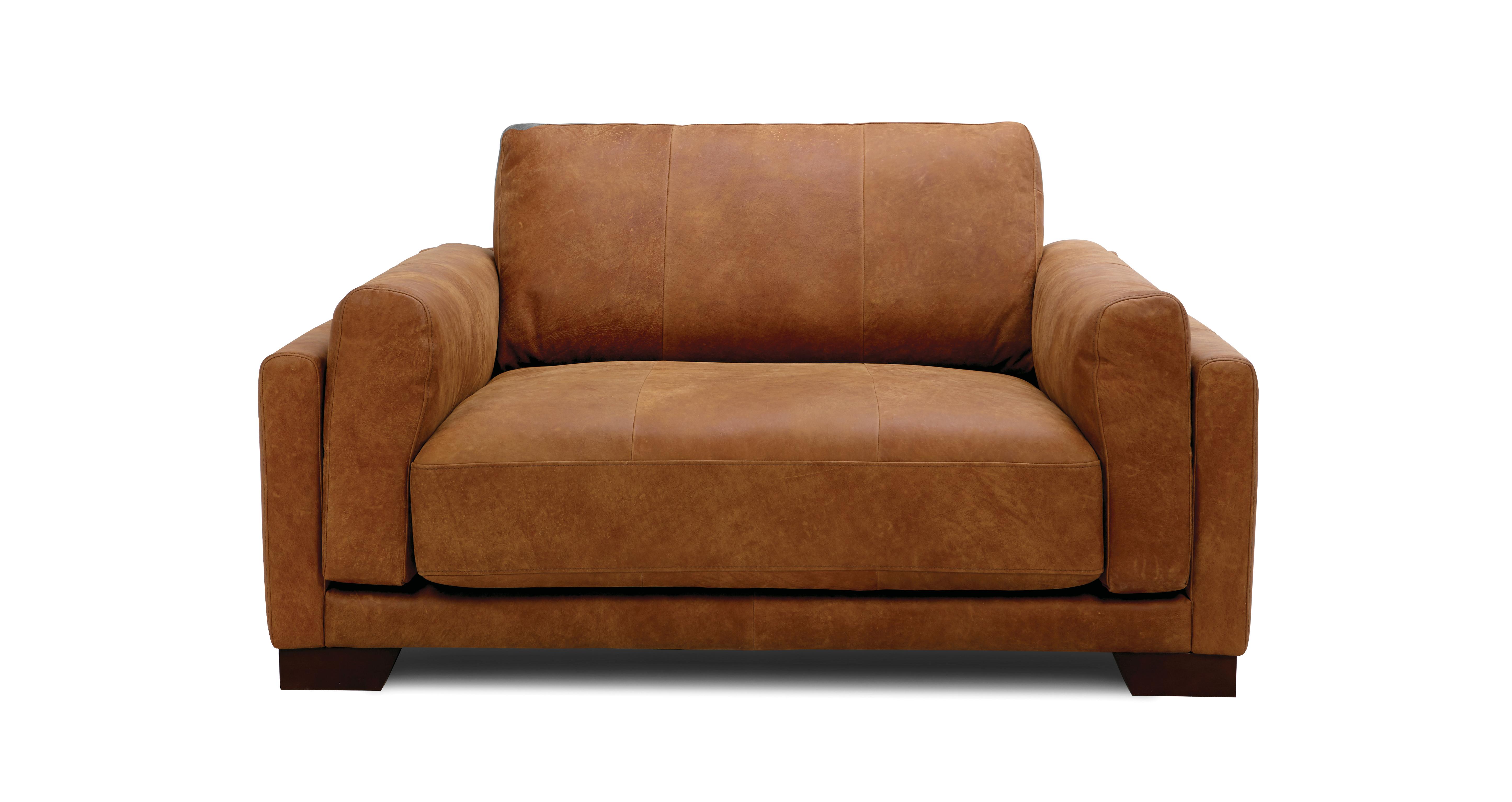 Leather cuddle chair deals dfs