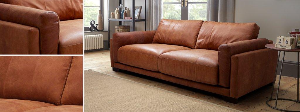 Tan sofa  Dfs leather sofa, Tan sofa, Tan leather sofas