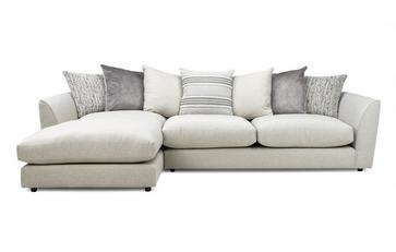 Pillow Back Left Hand Facing Chaise Sofa