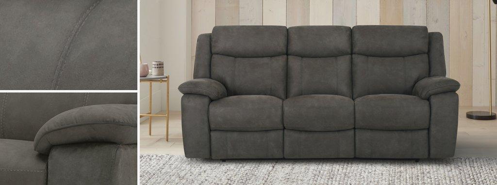 Grey deals upholstered sofa