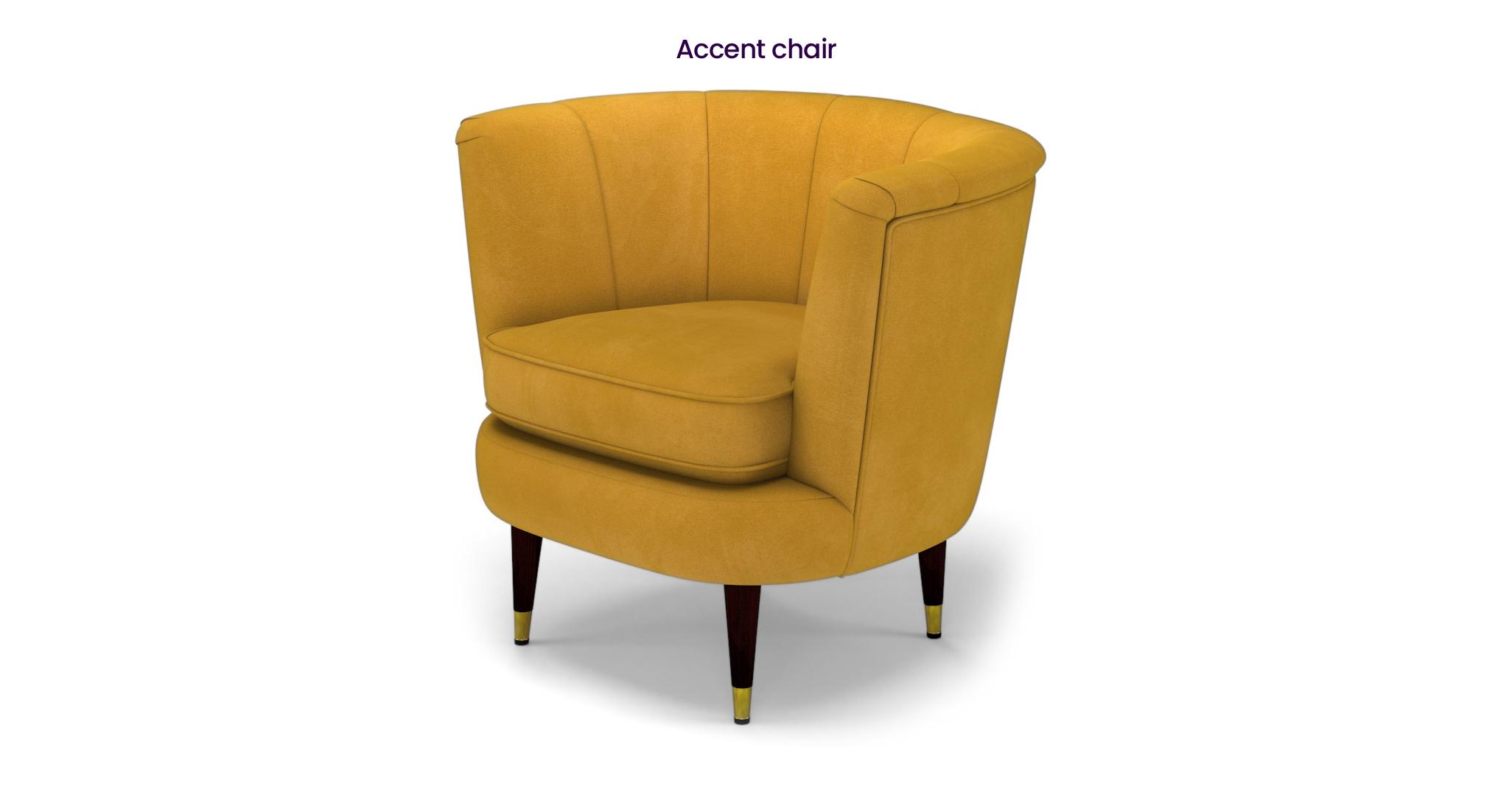 Alistair barrel accent chair deals with ottoman