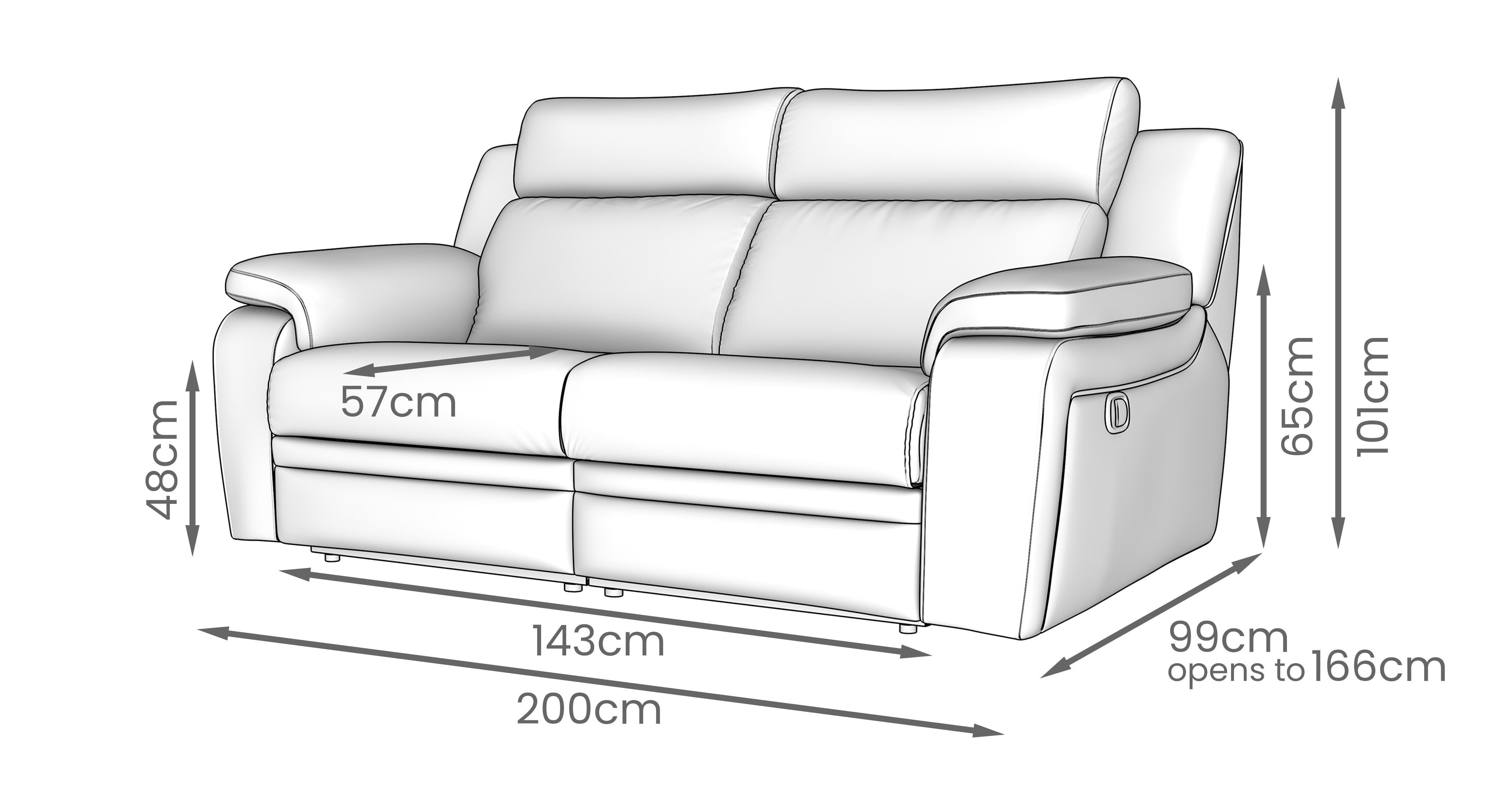 Barrett Velvet 3 Seater Manual Recliner in Abbey Velvet Slate