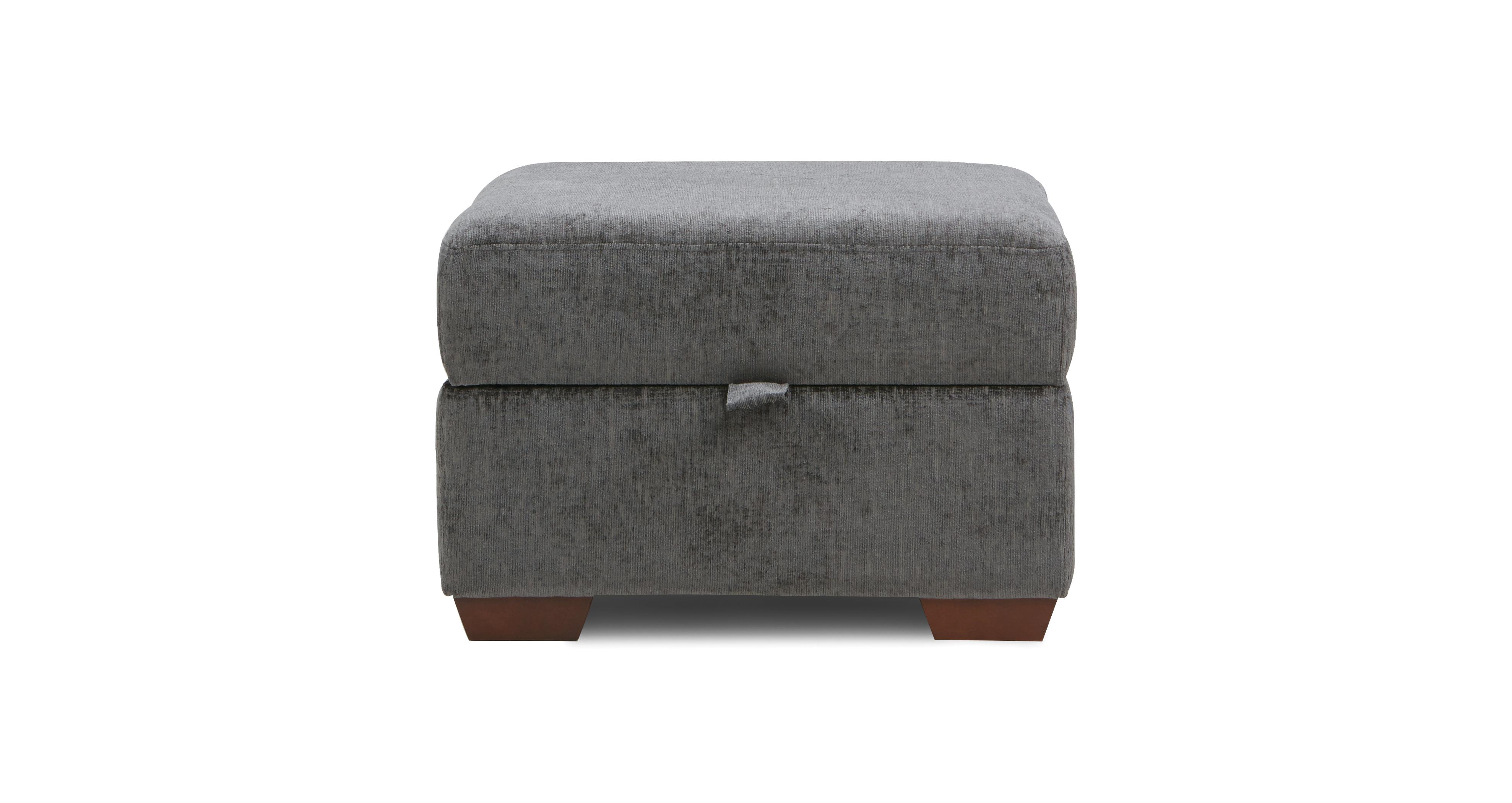 Charcoal footstool shop with storage