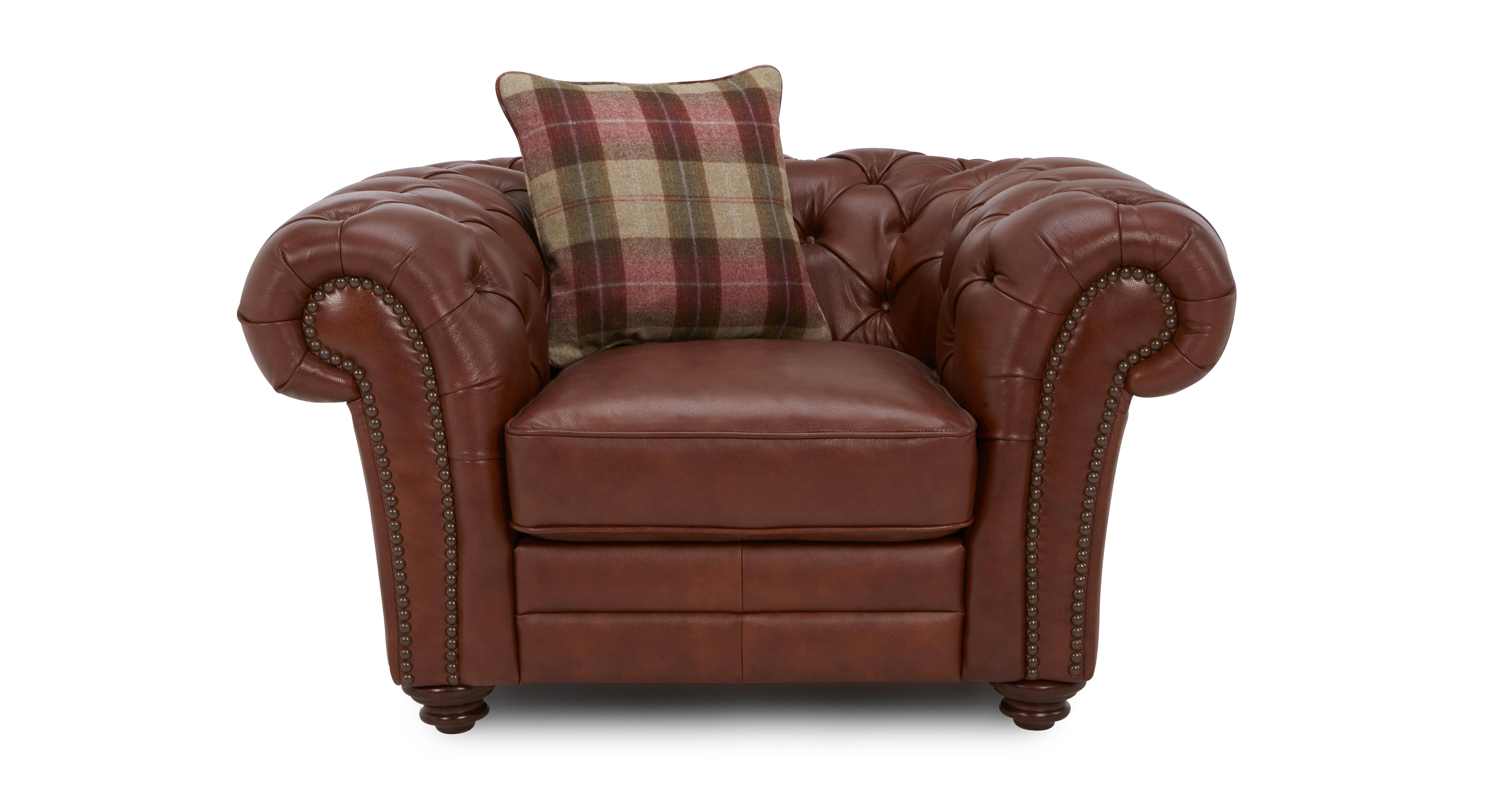 Leather armchairs at online dfs