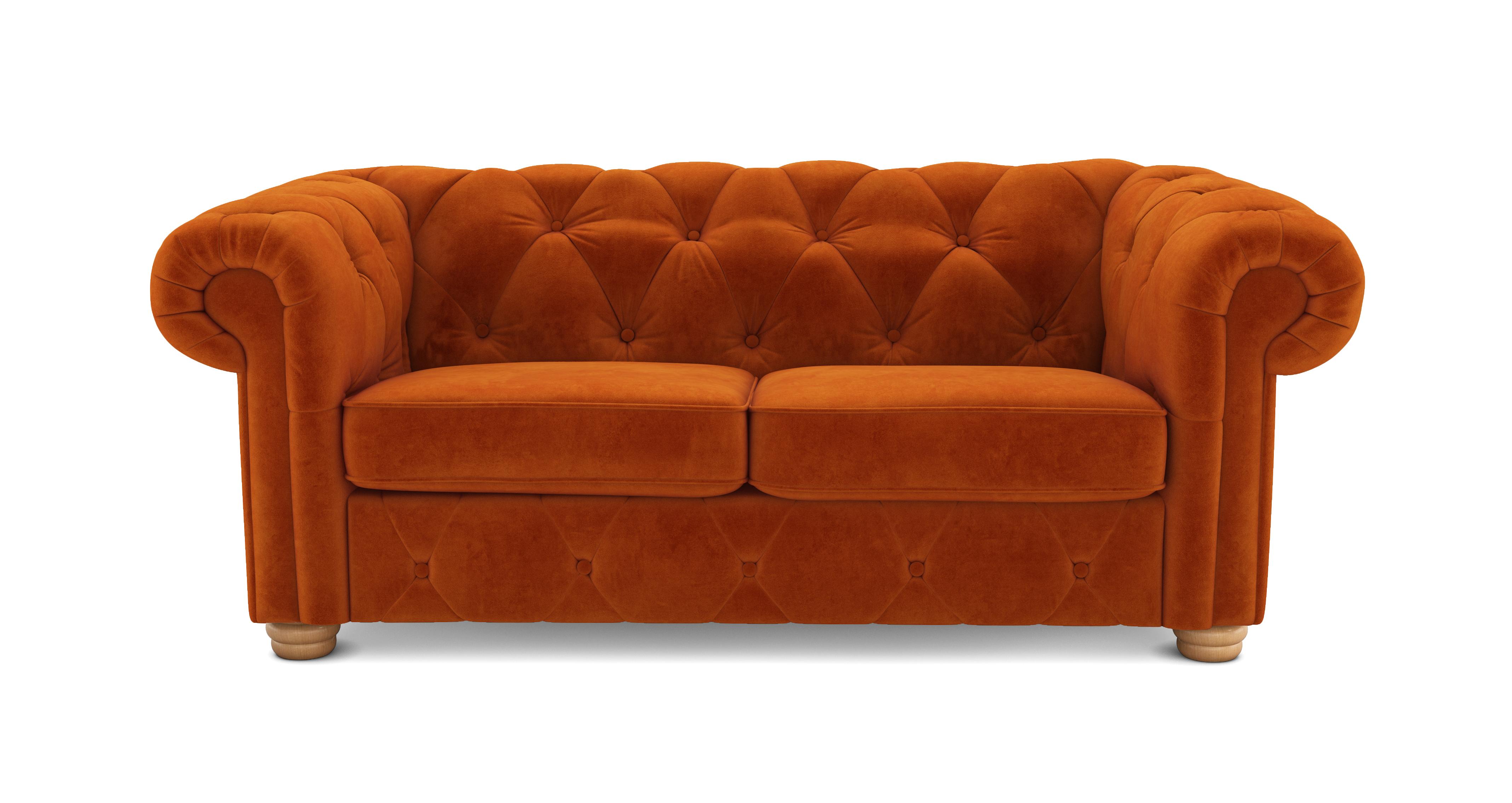 Velvet 2 Seater Sofa Bed