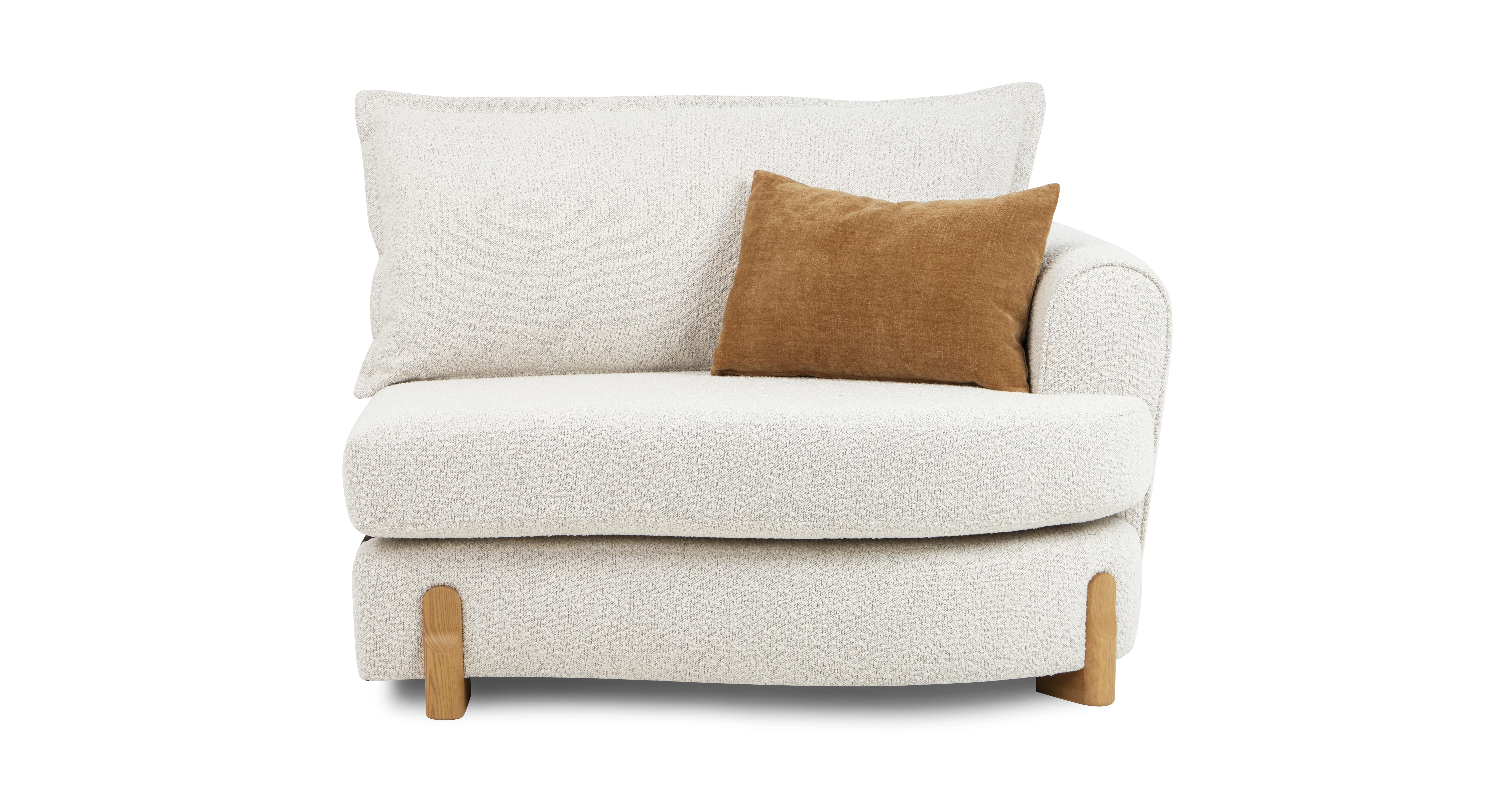 Bellino Boucle Formal Back Right Hand Facing 1 Seat Unit DFS