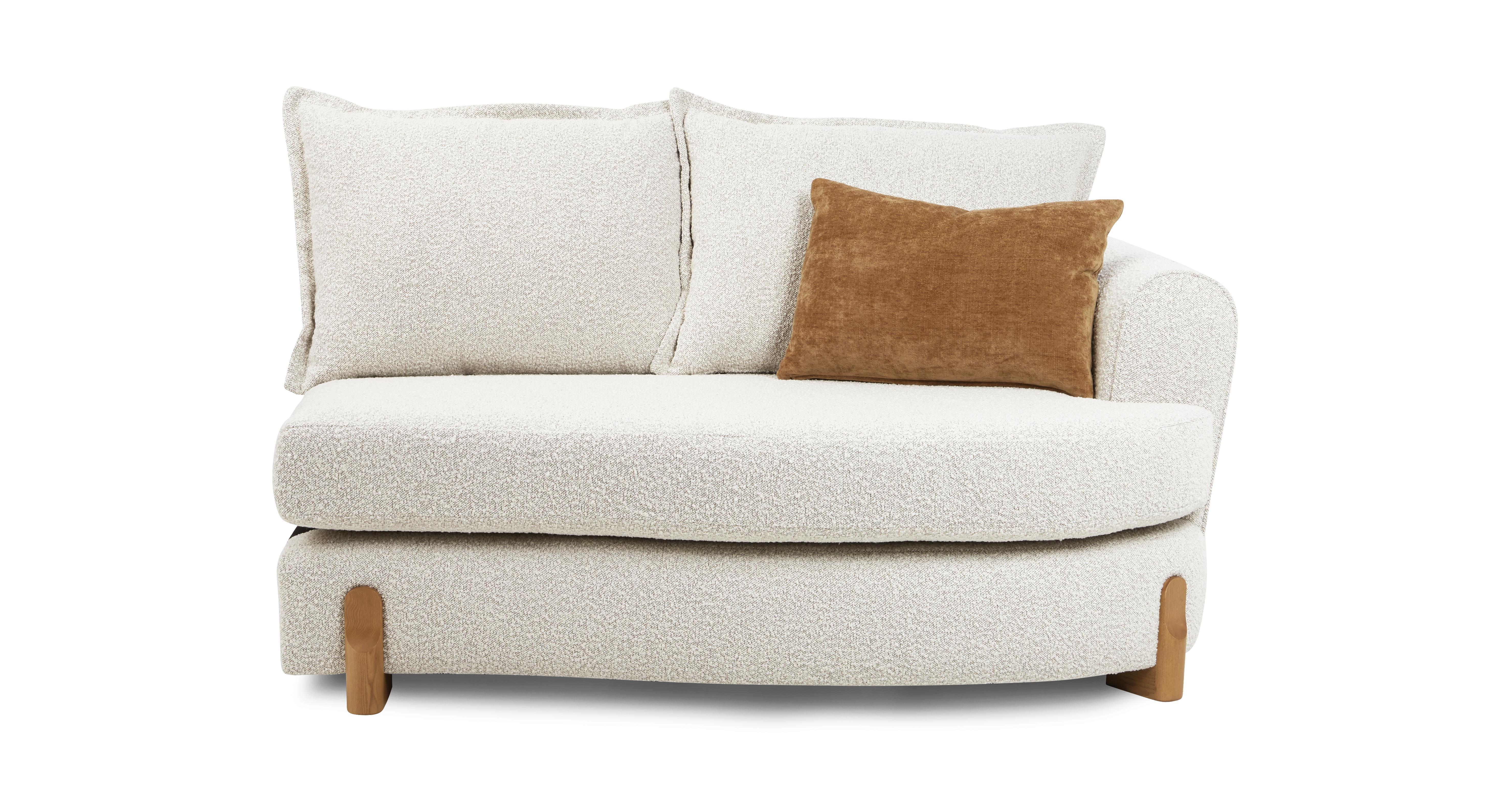 Bellino Boucle Formal Back Right Hand Facing 2 Seat Unit DFS