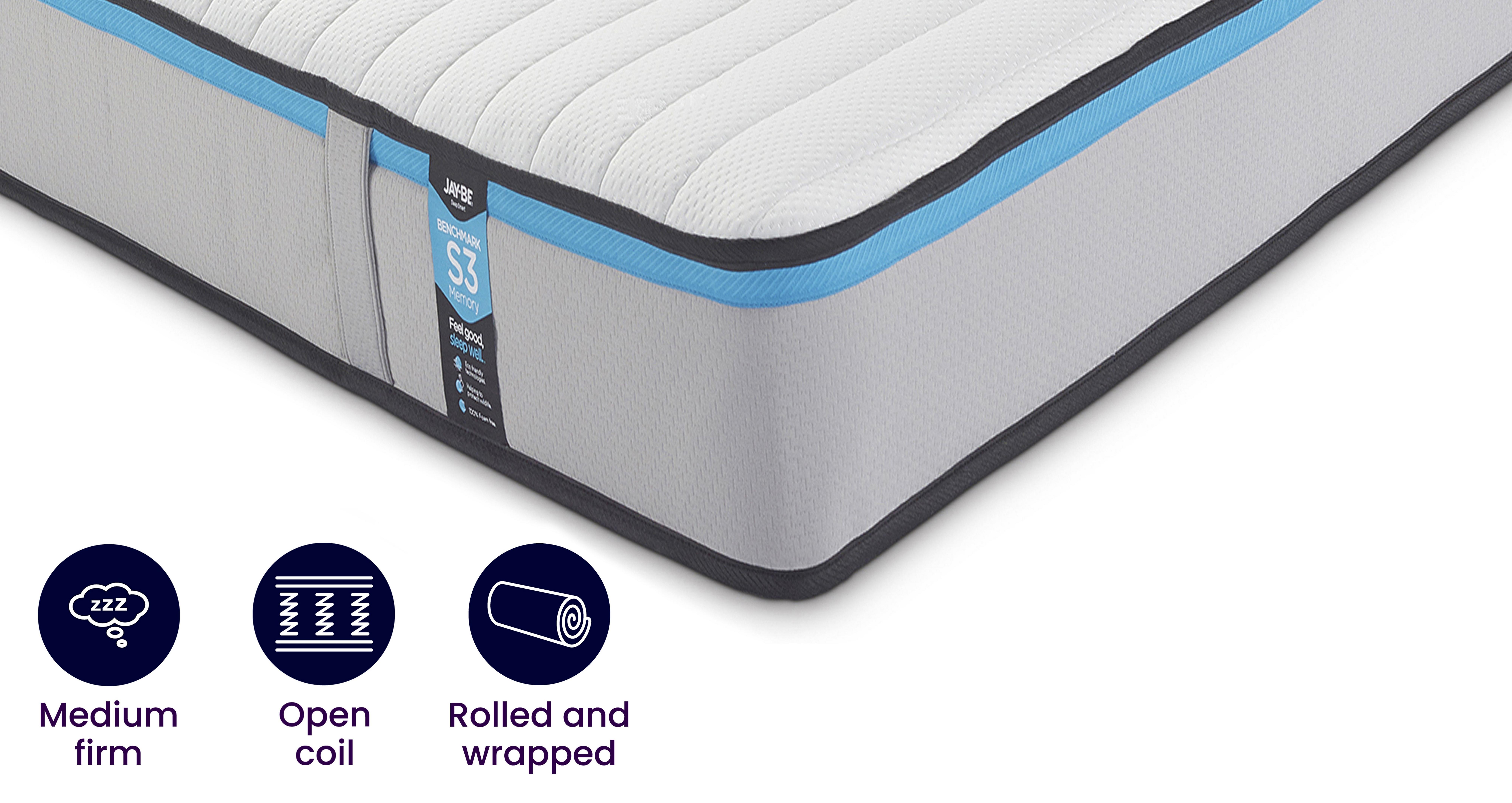 Benchmark S 3 Memory Eco Friendly Mattress 4 Ft Small Double Mattress DFS