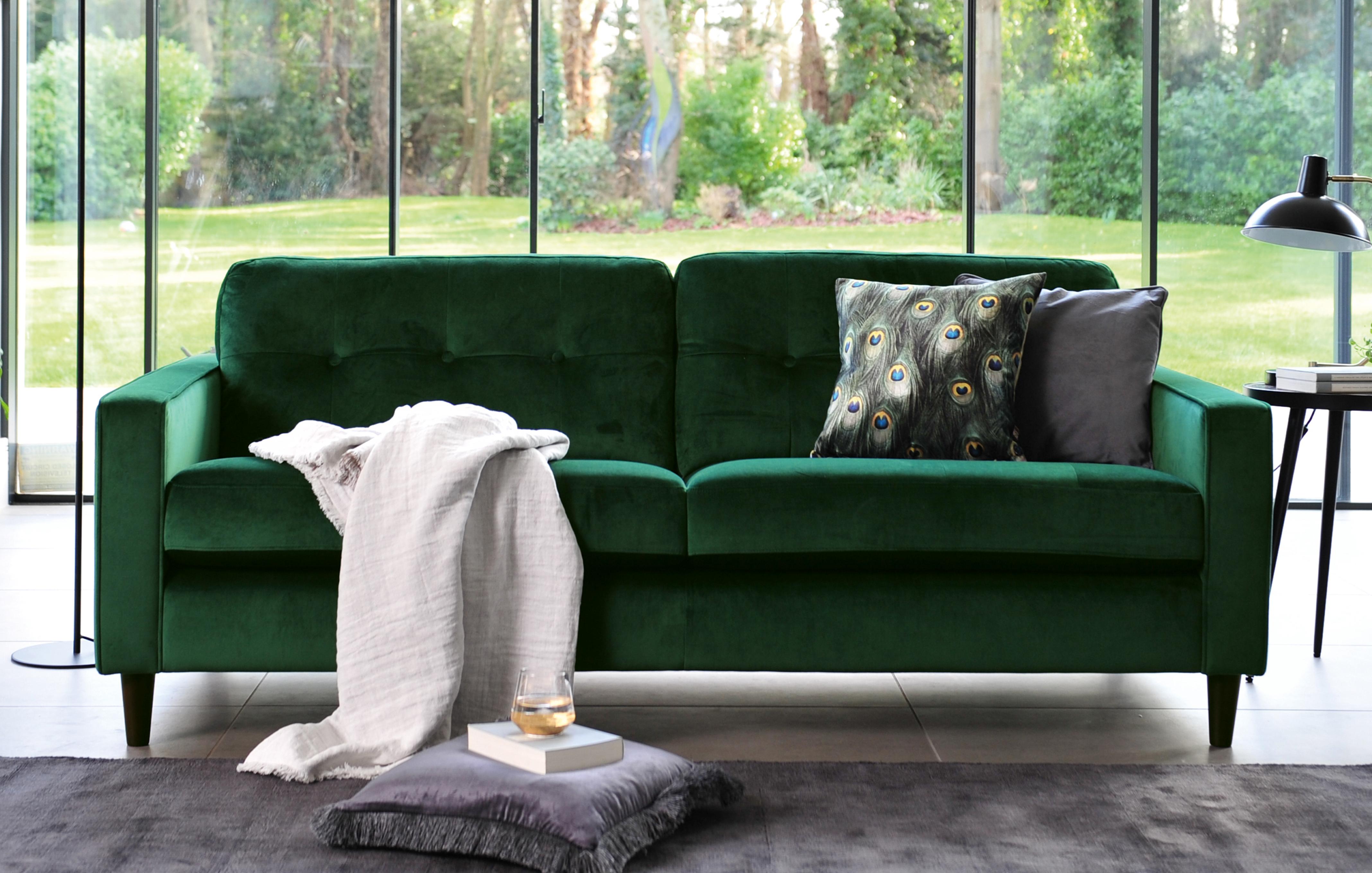 Dwell green sofa discount