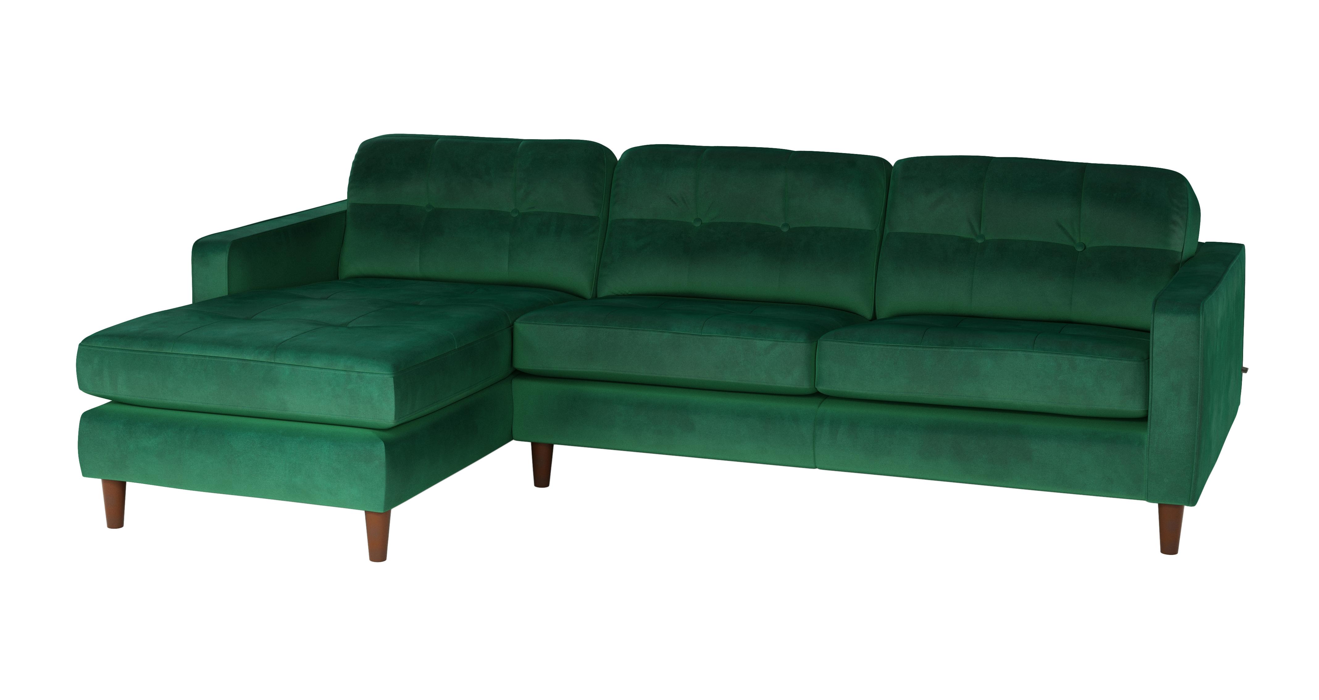 Dfs green corner deals sofa