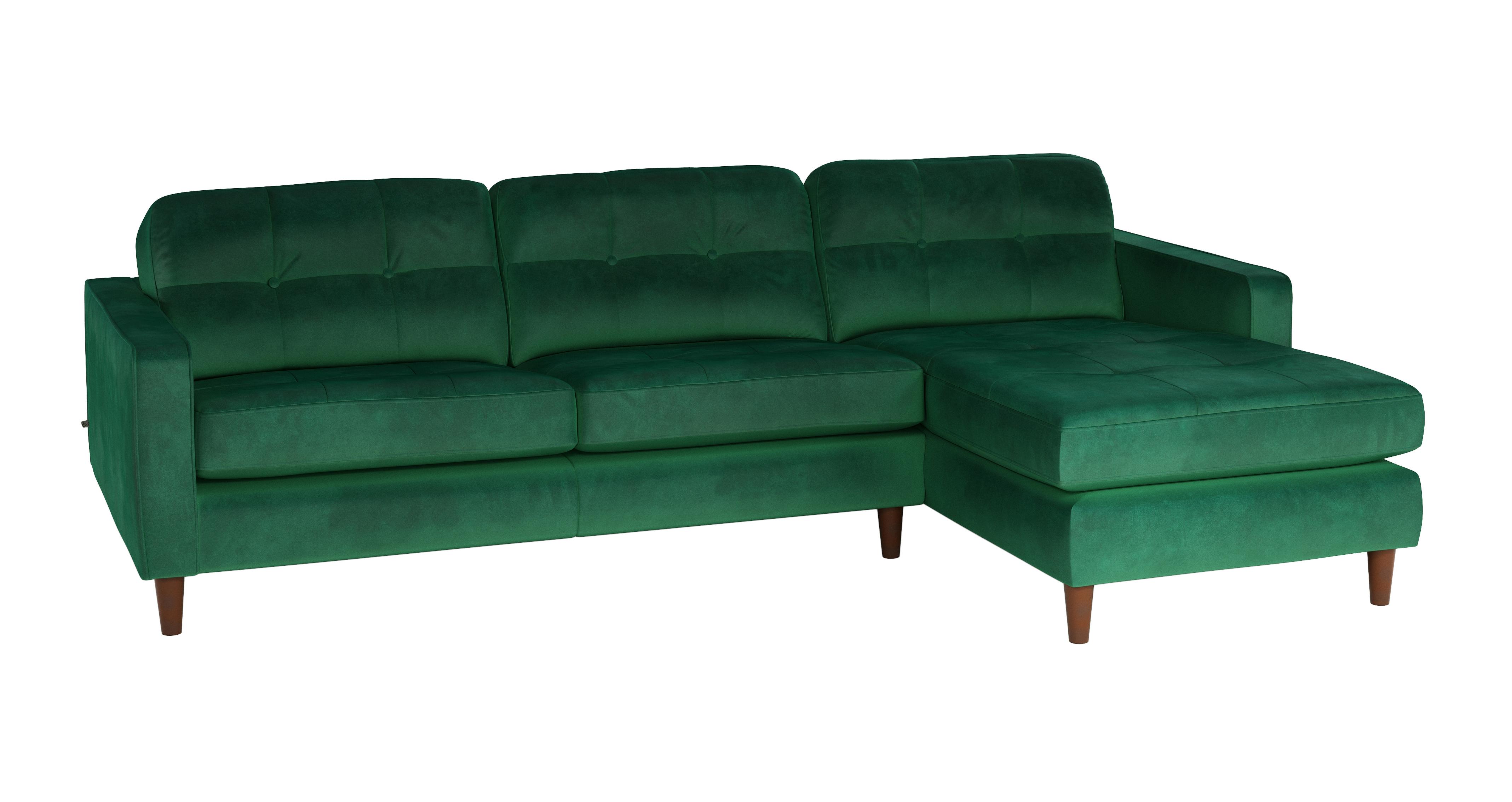 Dfs green outlet corner sofa