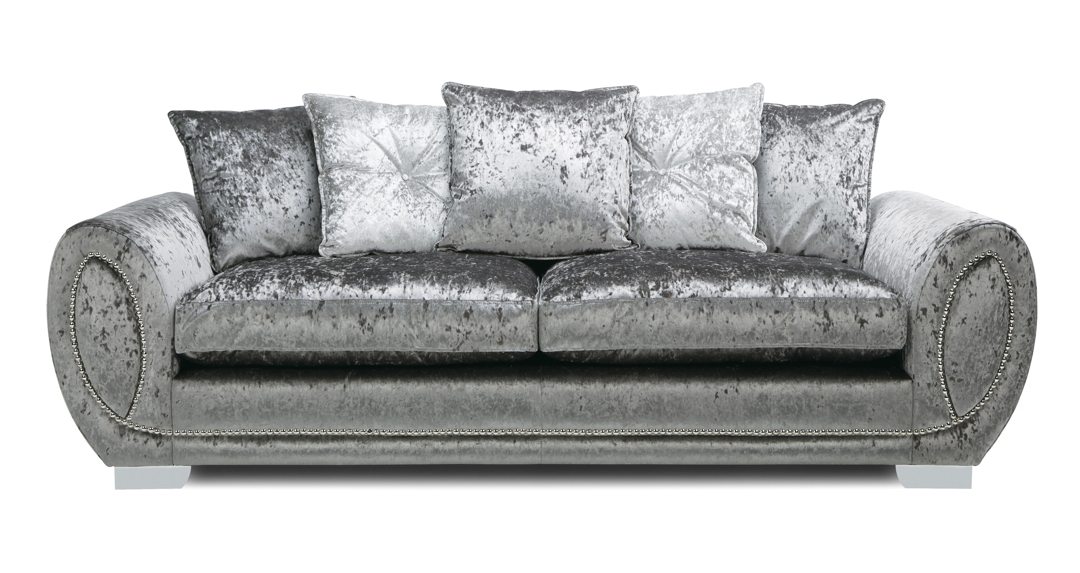 Dfs crushed velvet deals sofa