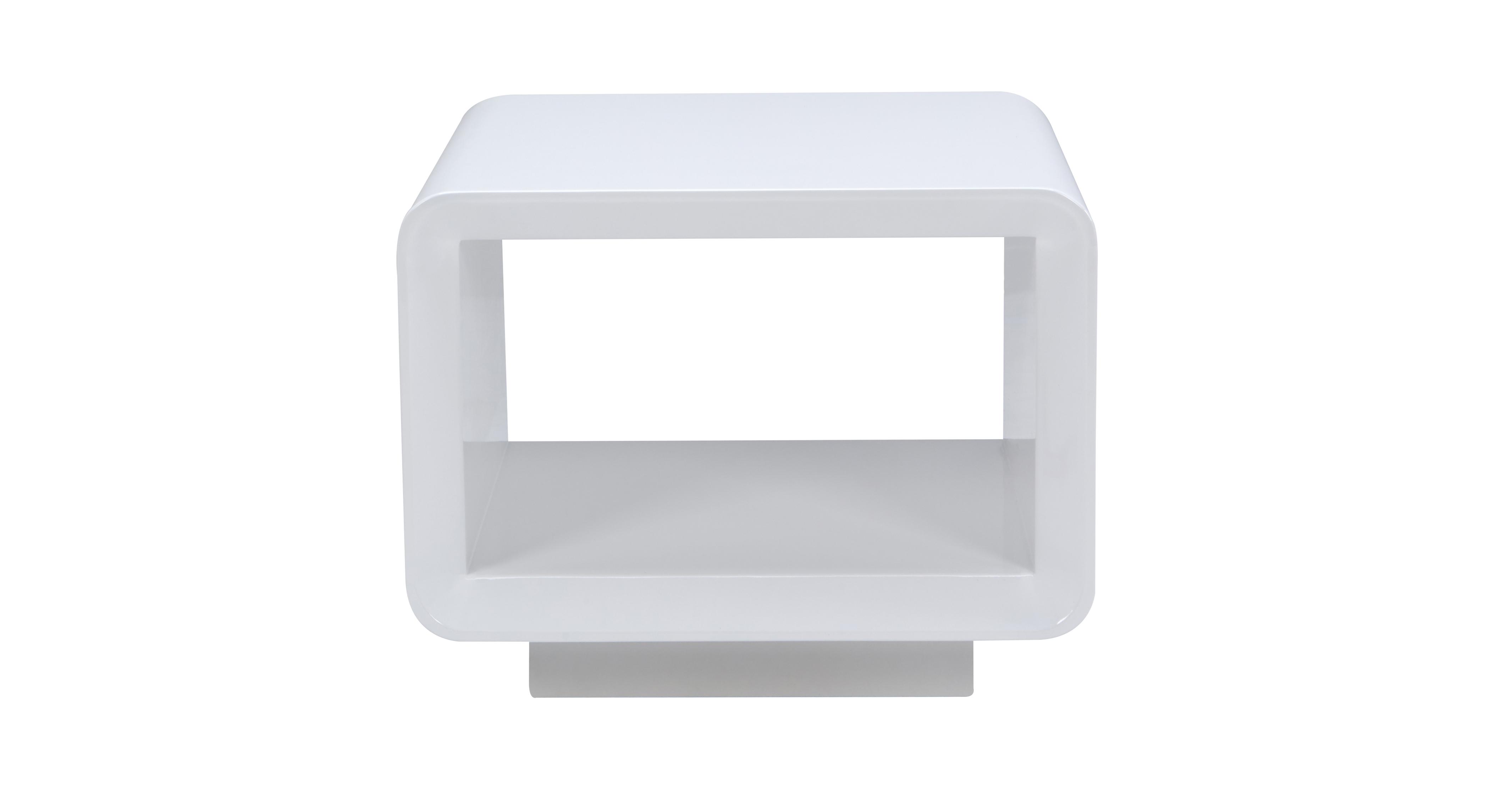 white high gloss lamp tables