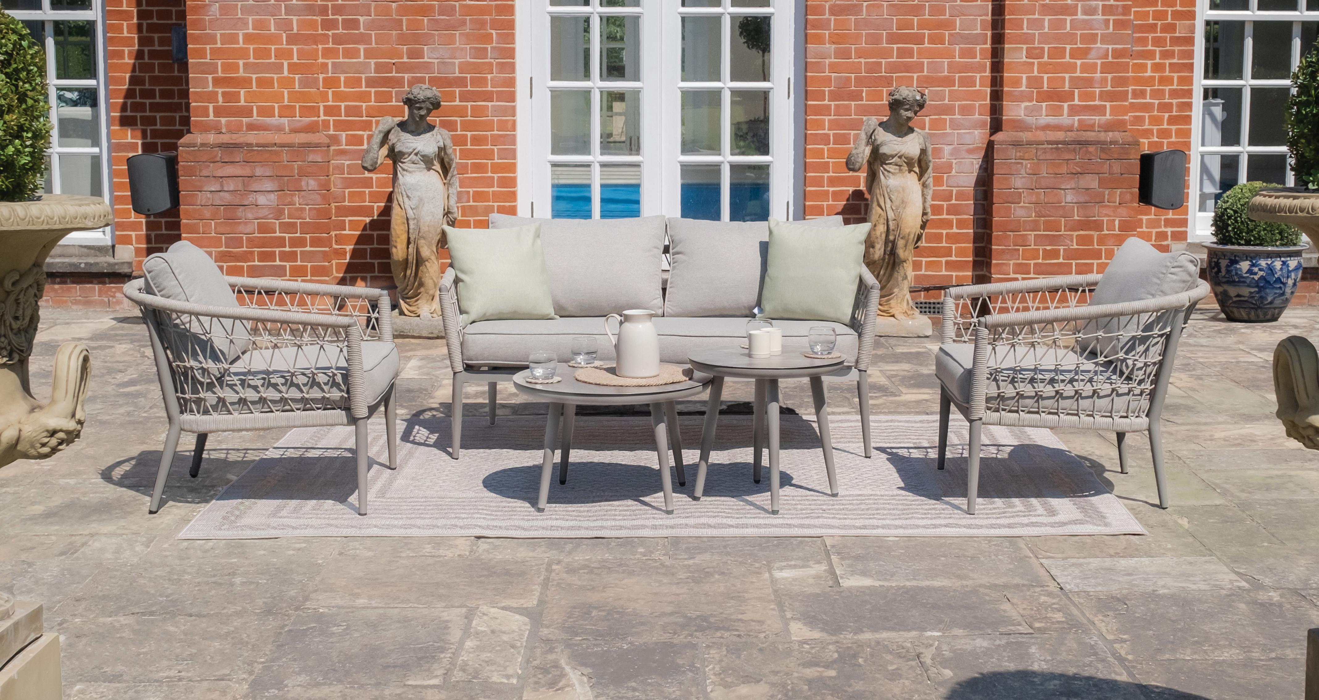 Bodrum 2 Seat Sofa Set in Bodrum Cool Linen