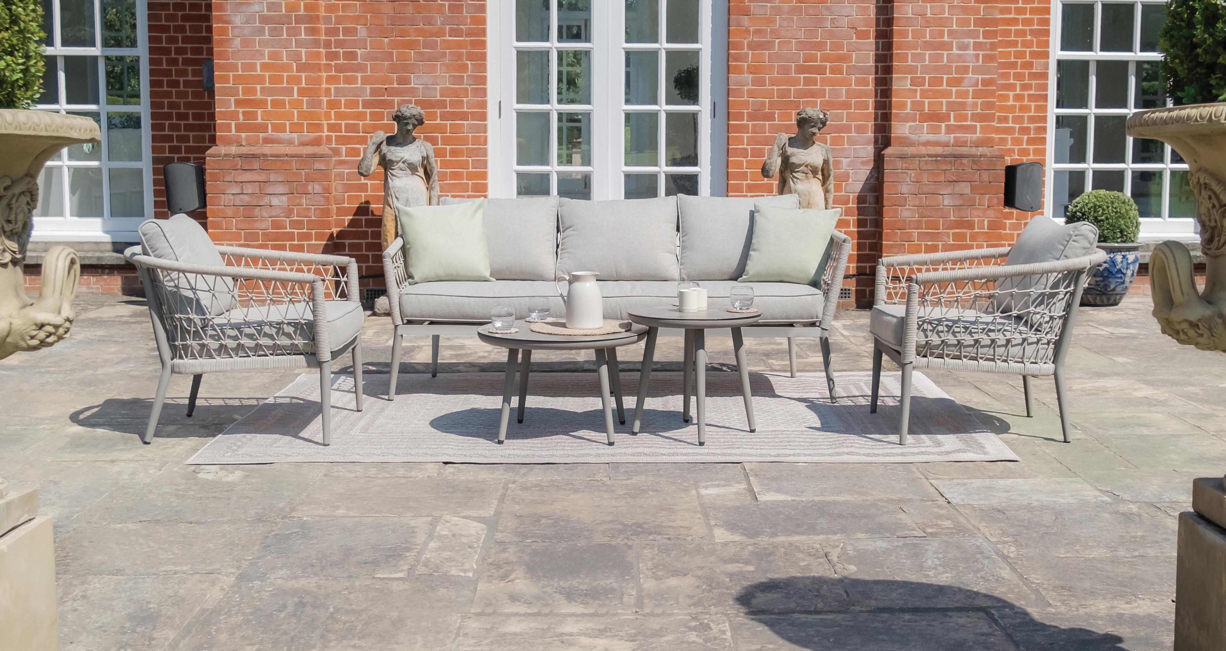 Bodrum 3 Seat Sofa Set in Bodrum Cool Linen