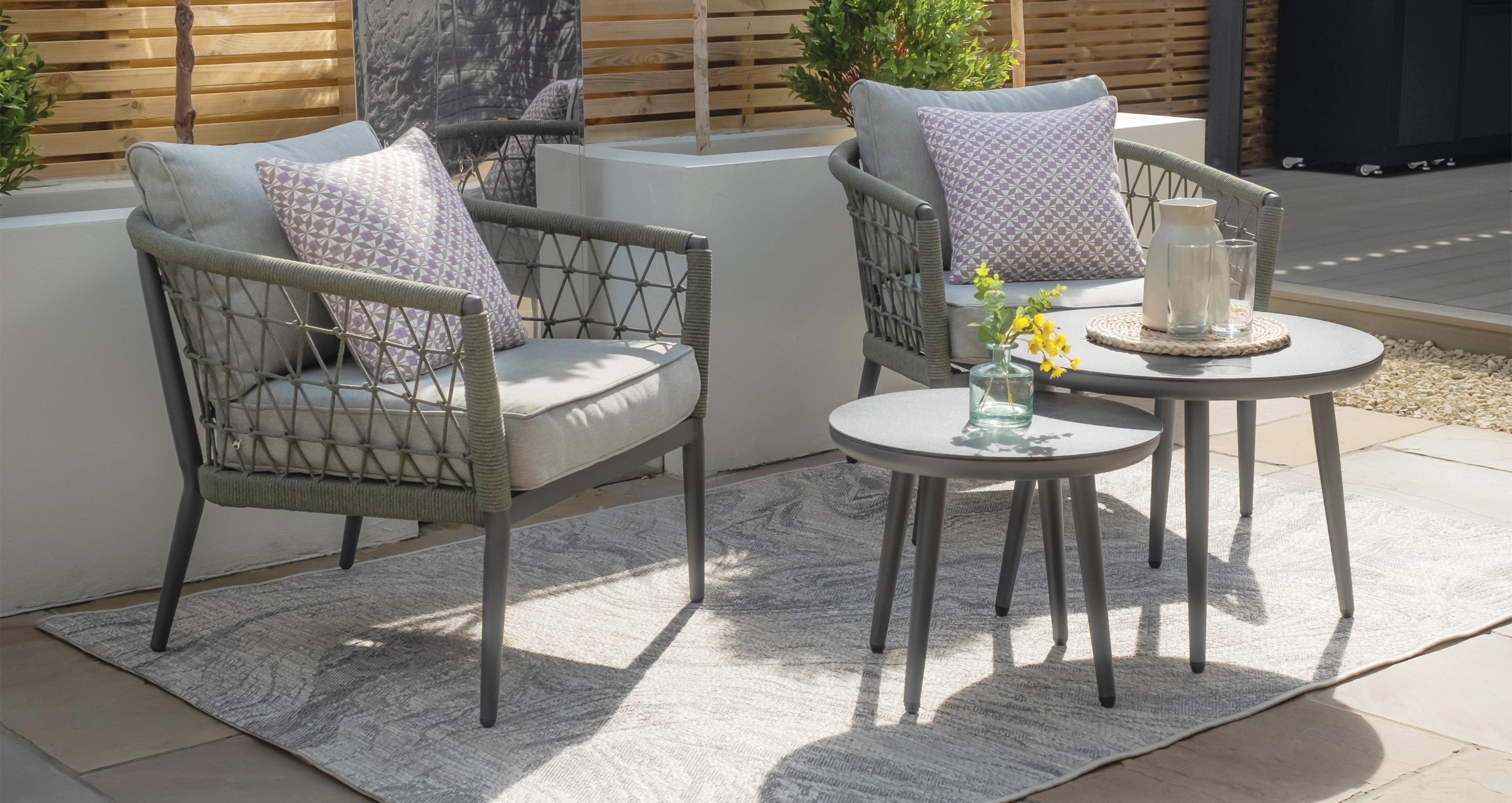 Bodrum Bistro Set in Bodrum Ivy Green
