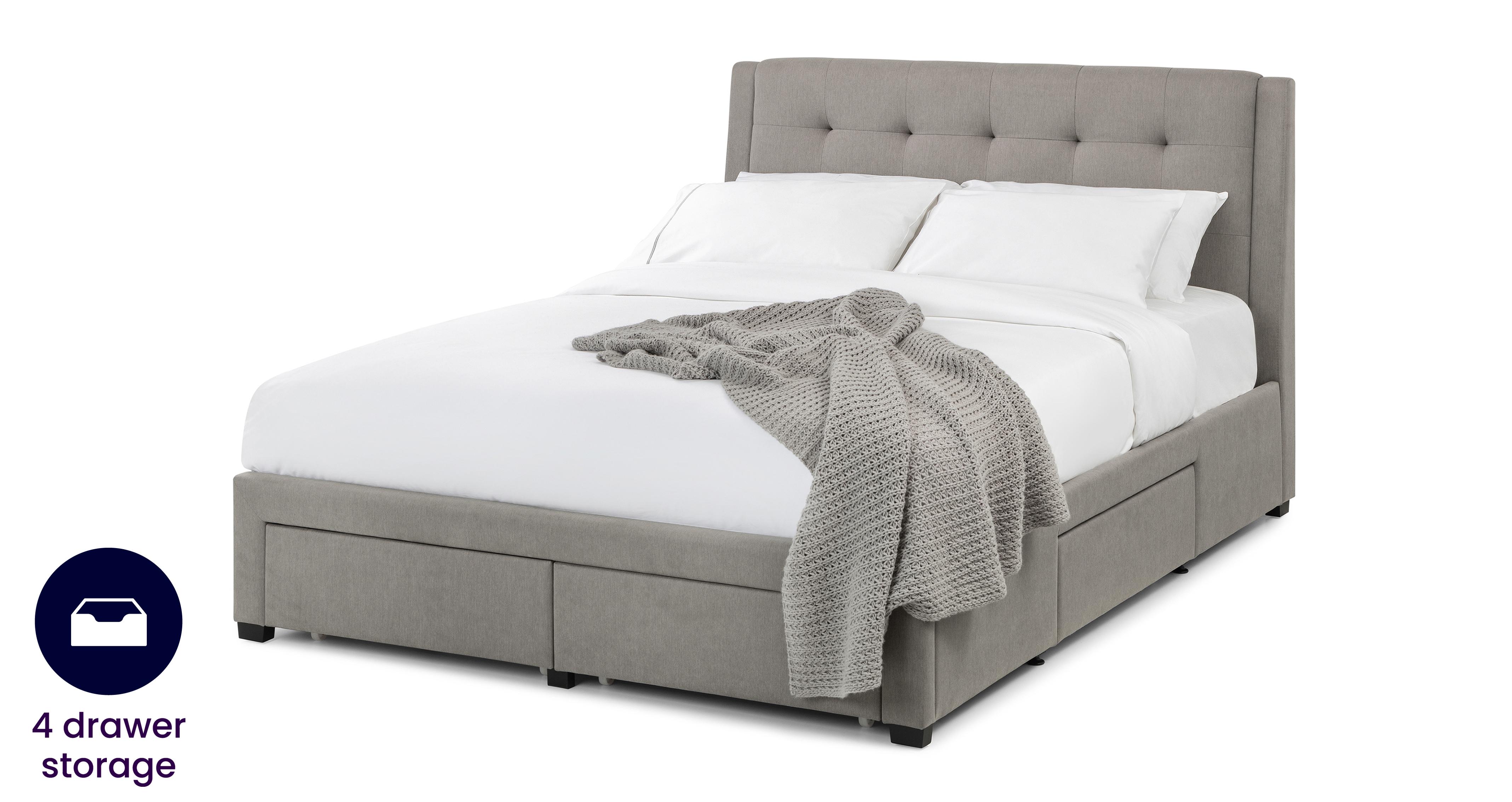 Bolivia Double 4 Drawer Bedframe Dfs