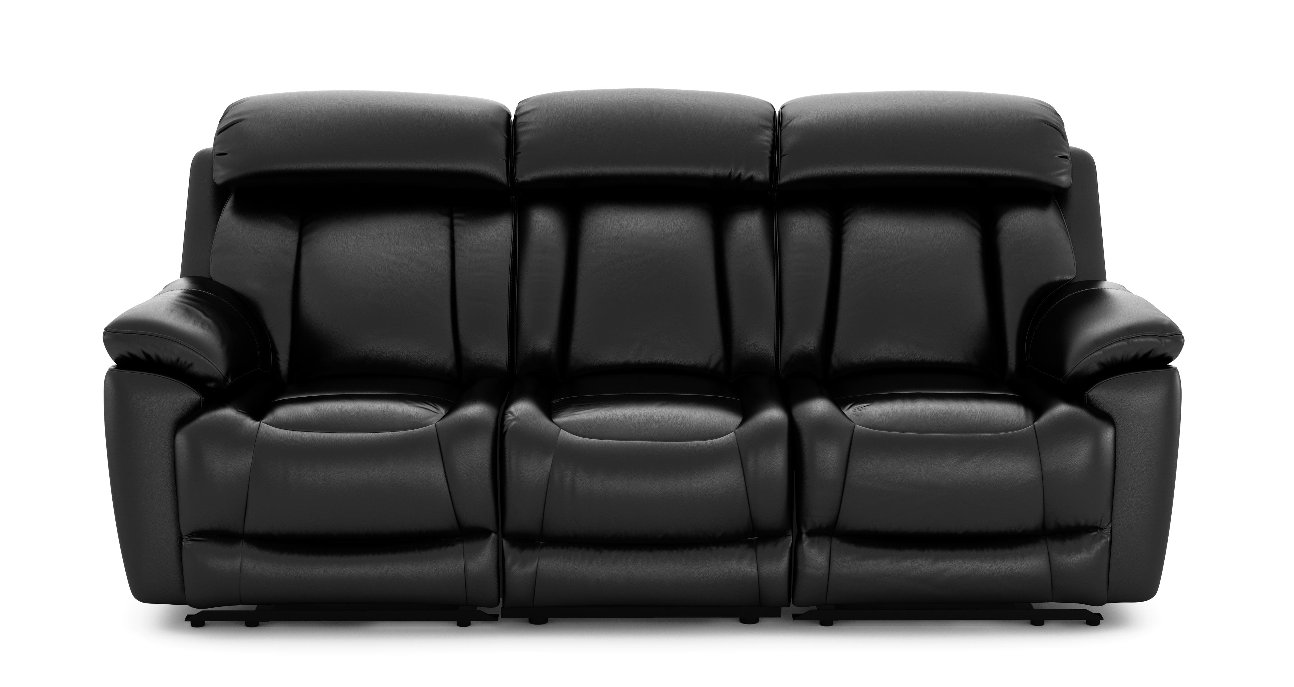 3 Seater Power Recliner with Table & Power Headrests