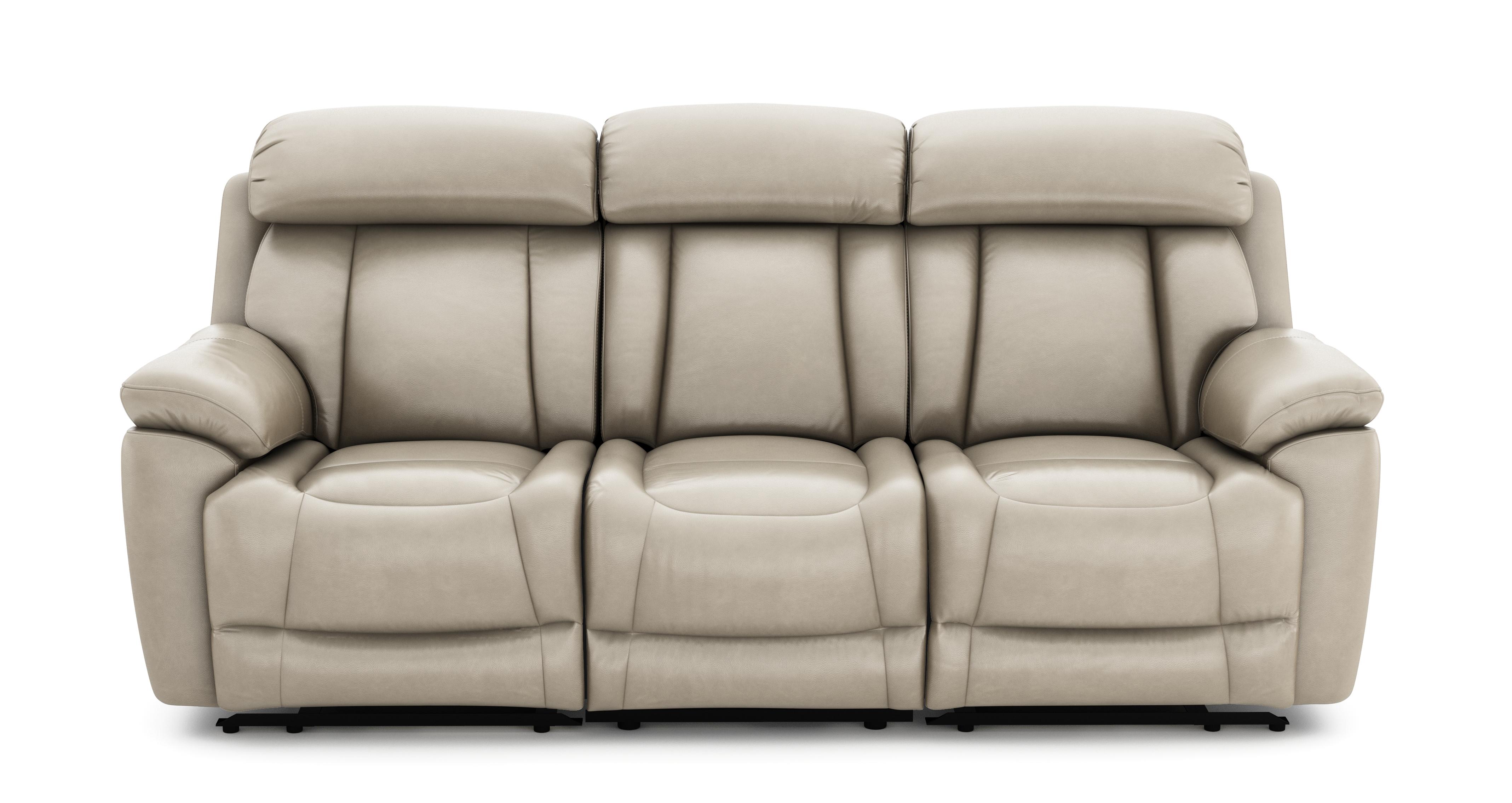3 Seater Power Recliner with Table & Power Headrests