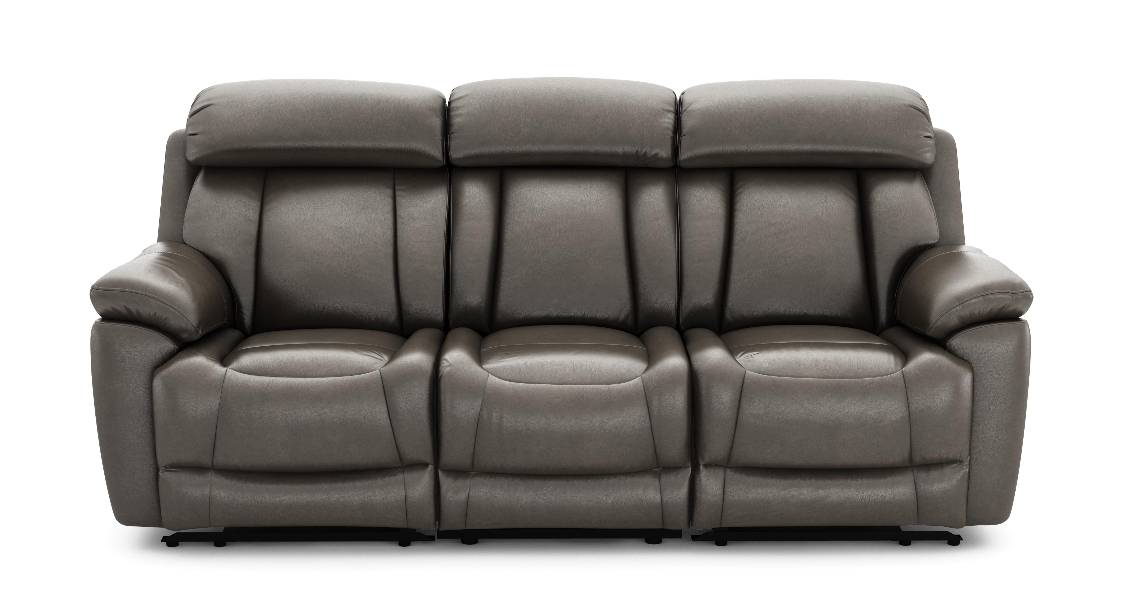 3 Seater Power Recliner with Table & Power Headrests