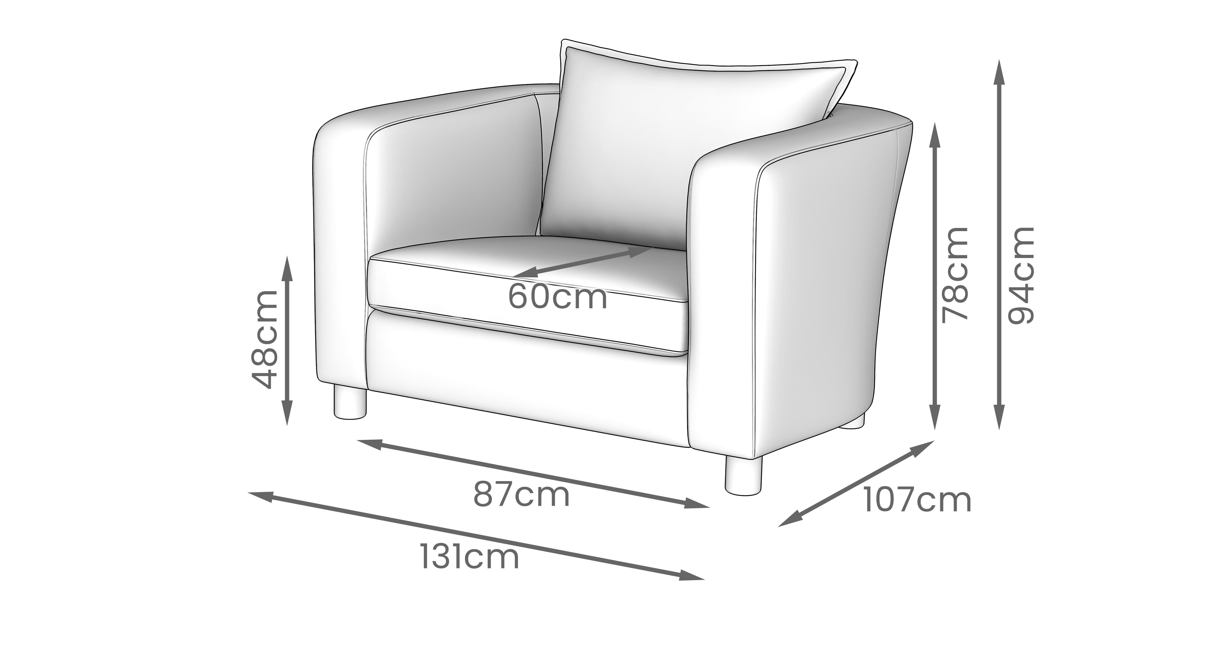 Braybrooke Cuddler Chair in Braybrooke Herringbone Natural with Oak feet