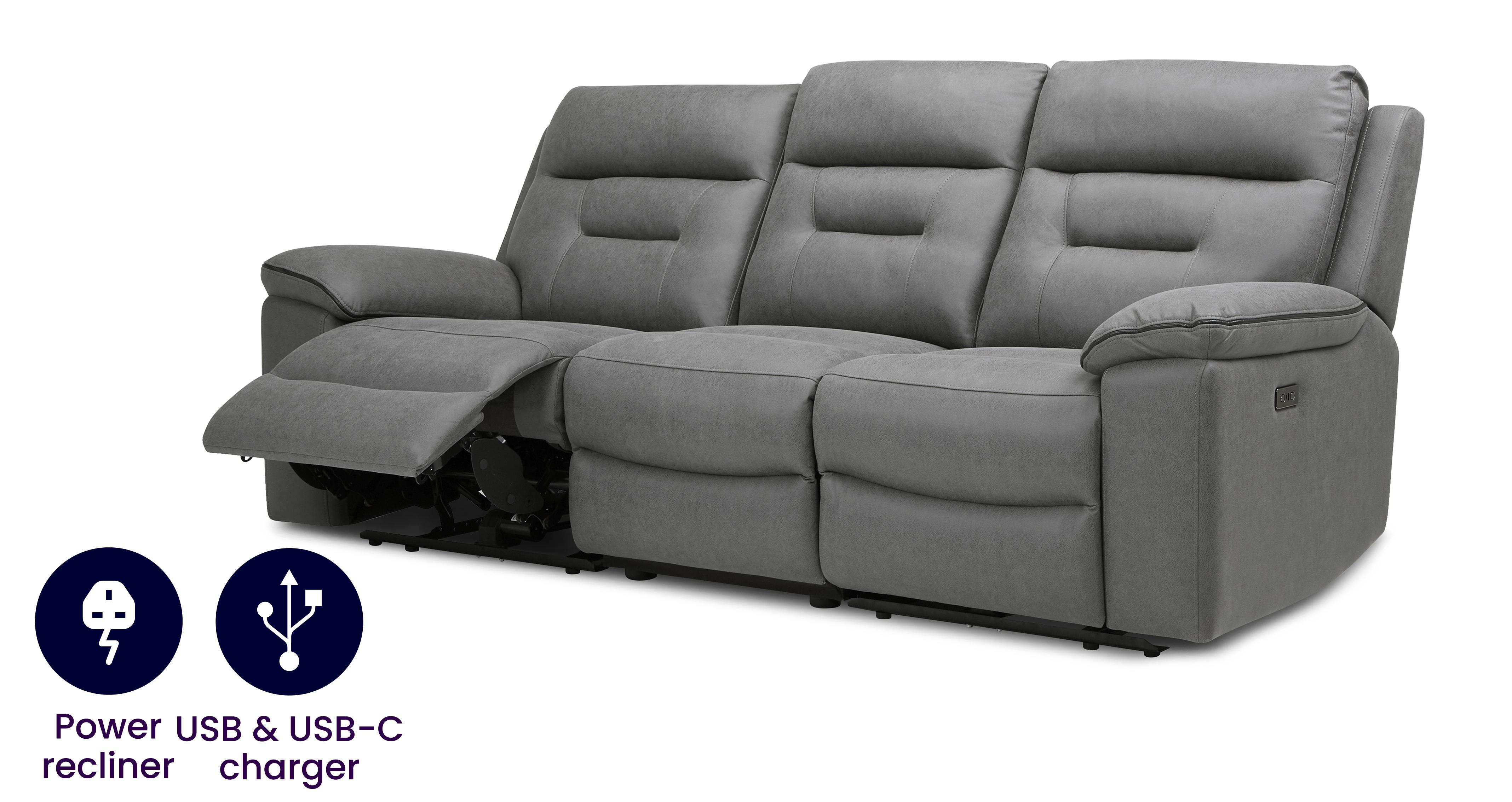 3 Seat Power Recliner