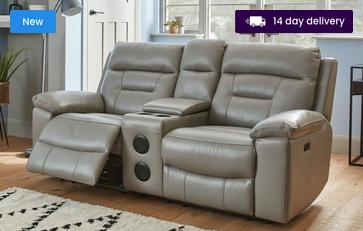 2 Seat Power Recliner and Console