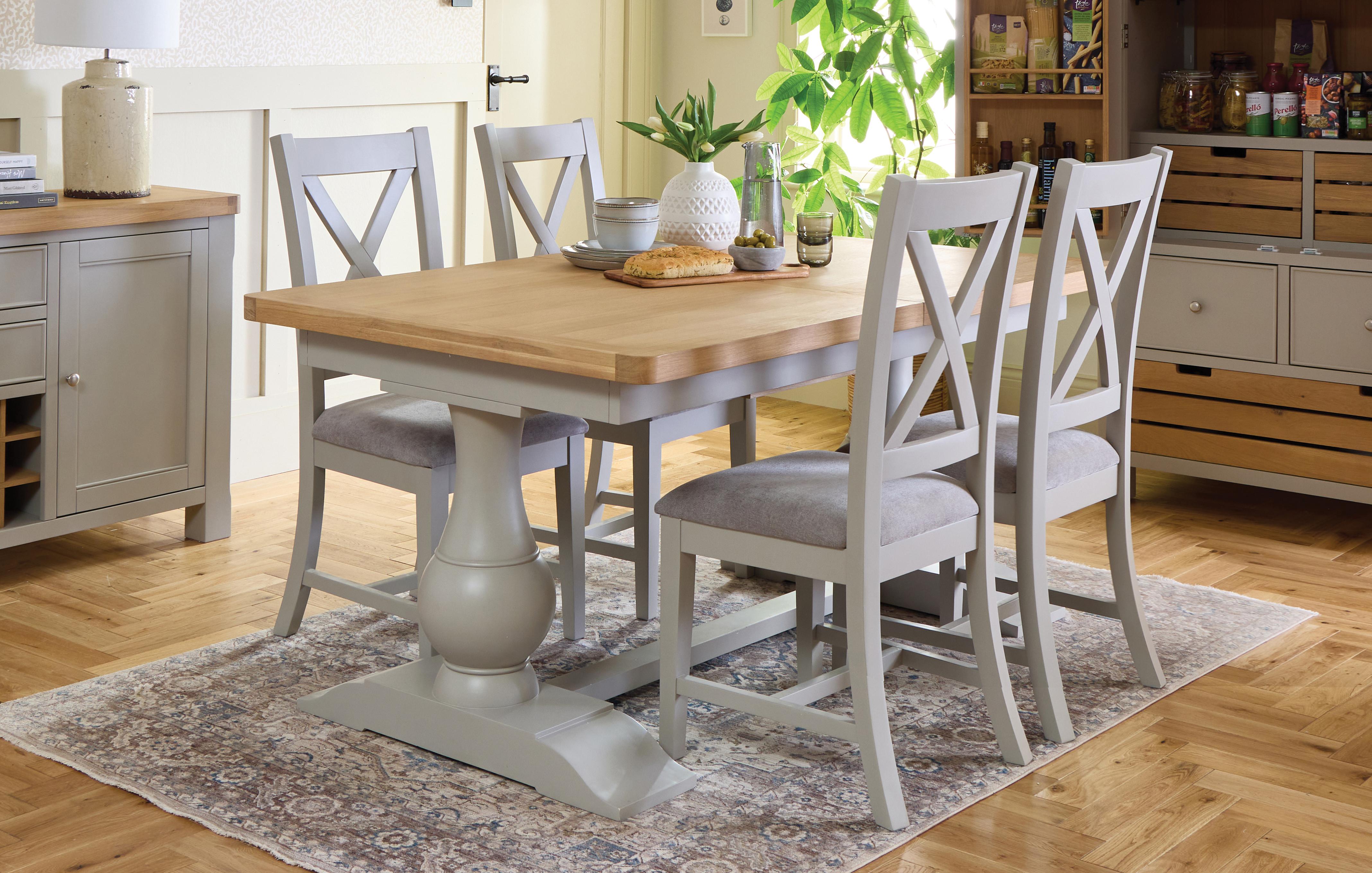 Extending Dining Table & 4 Chairs