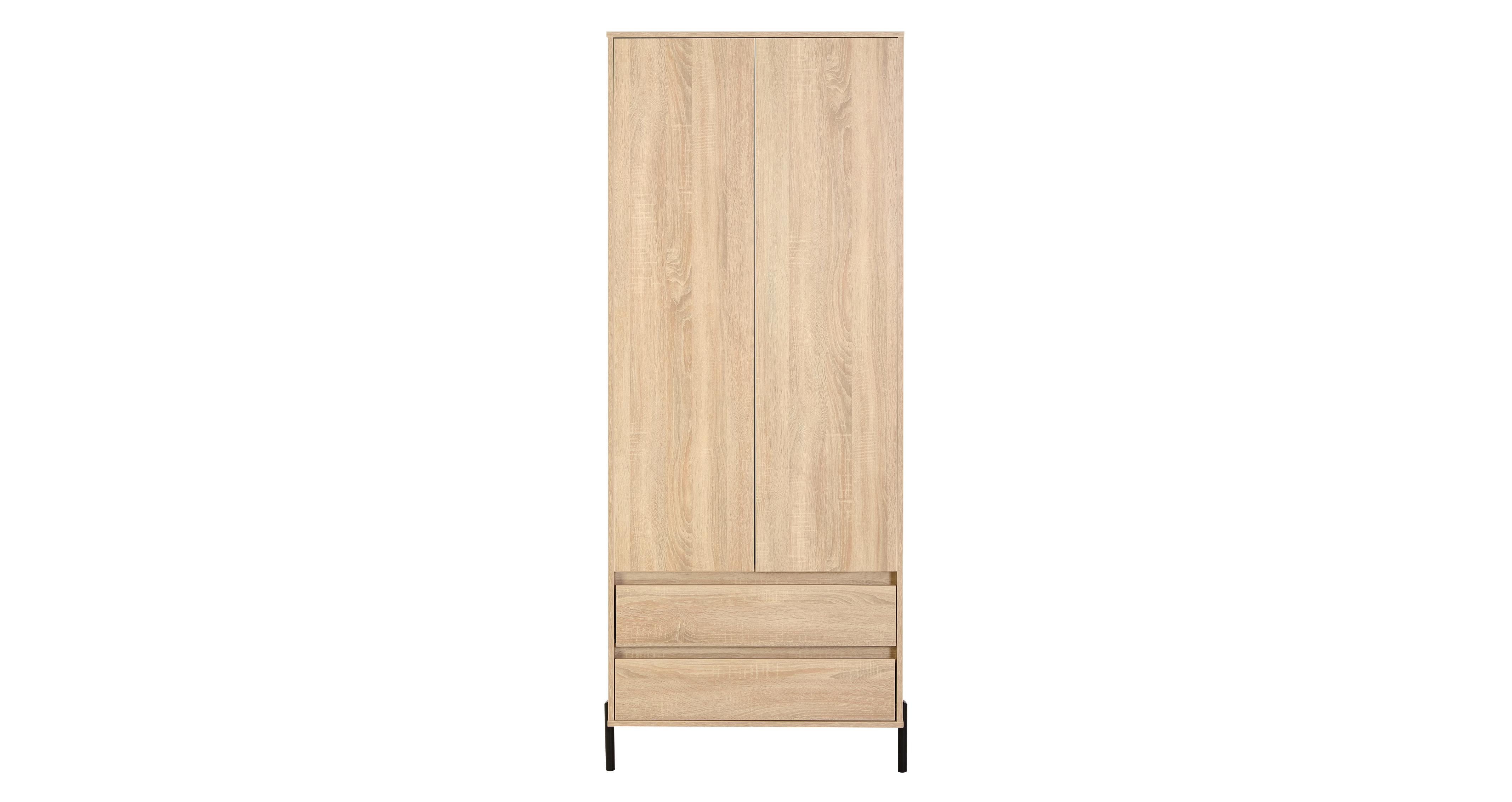 2 Door 2 Drawer Wardrobe