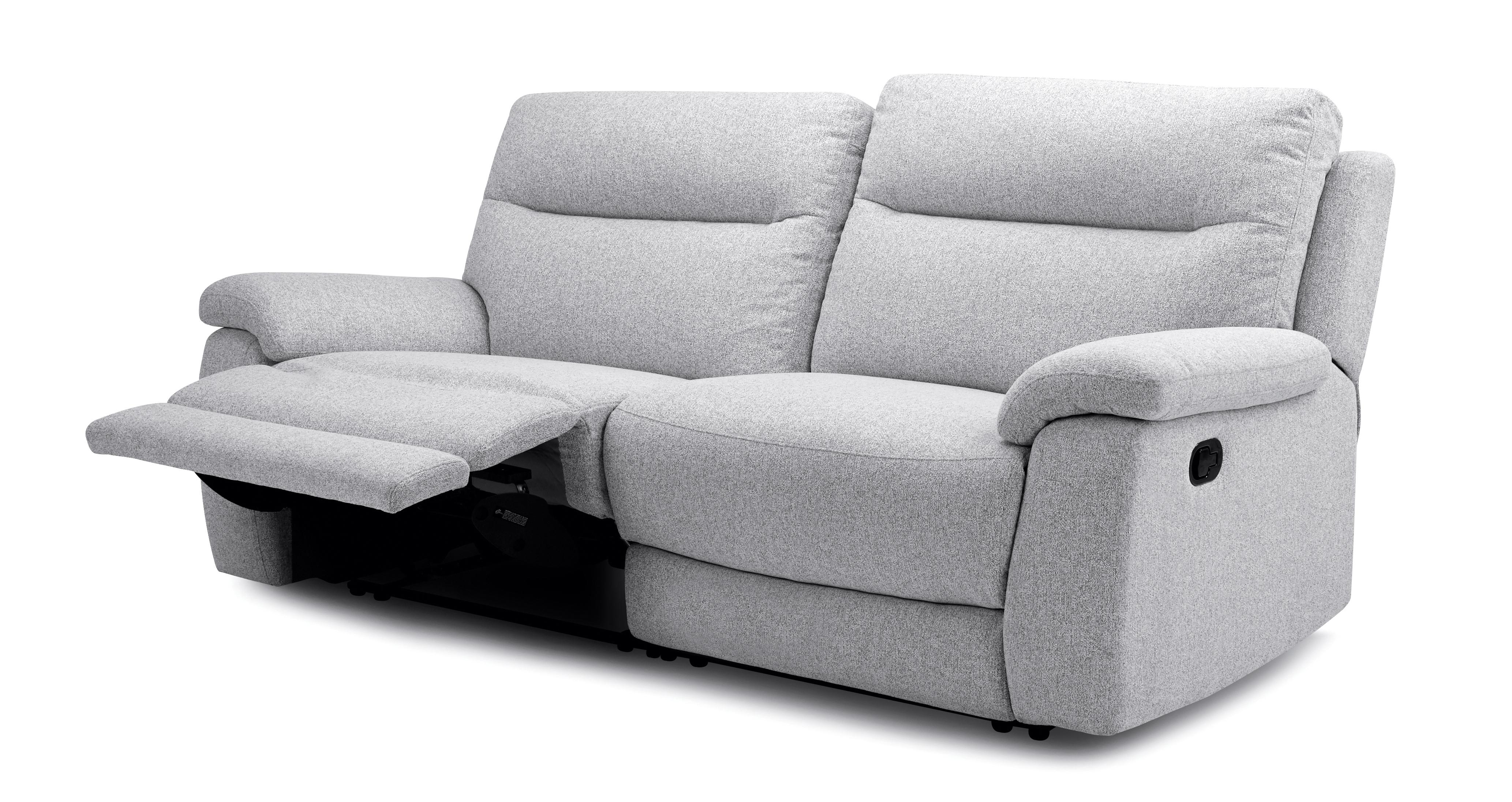 Fabric recliner sofa deals dfs