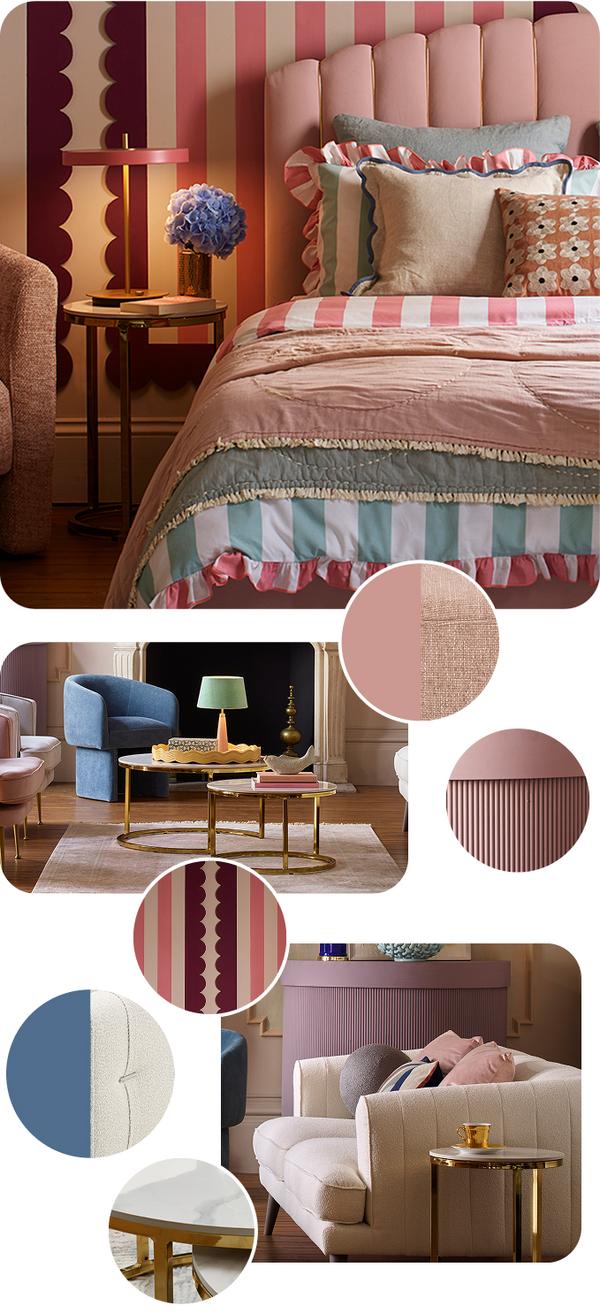 moodboard for an art deco style trend