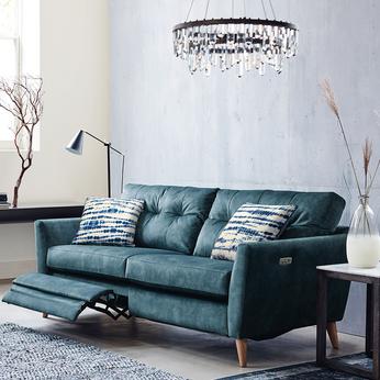 French Connection studio recliner sofa