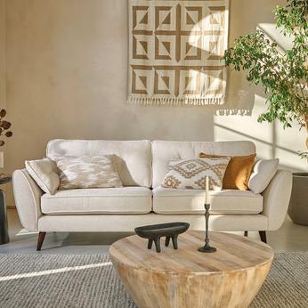 French Connection Zinc Sofa in Boucle