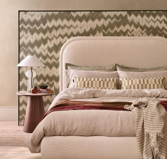House Beautiful Callipe boucle bed