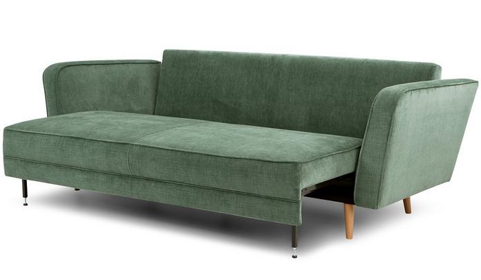 French Connection Carlisle fold out sofa bed in green
