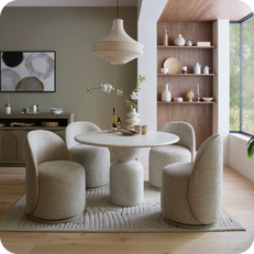 agnes dining table and four chairs set